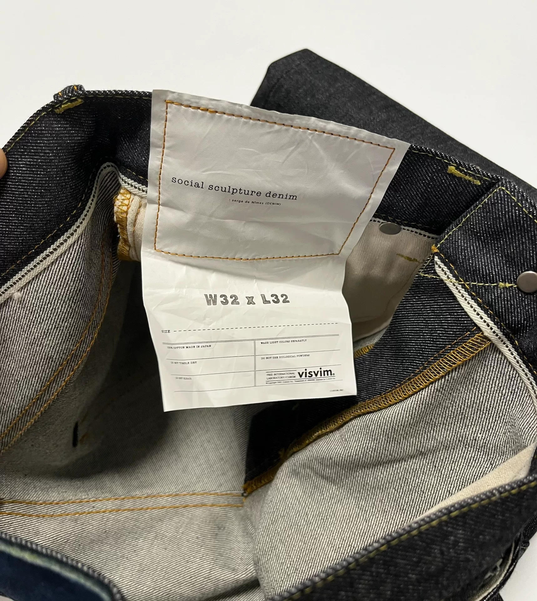 Visvim Social Sculpture 03R Selvedge Jeans — detail