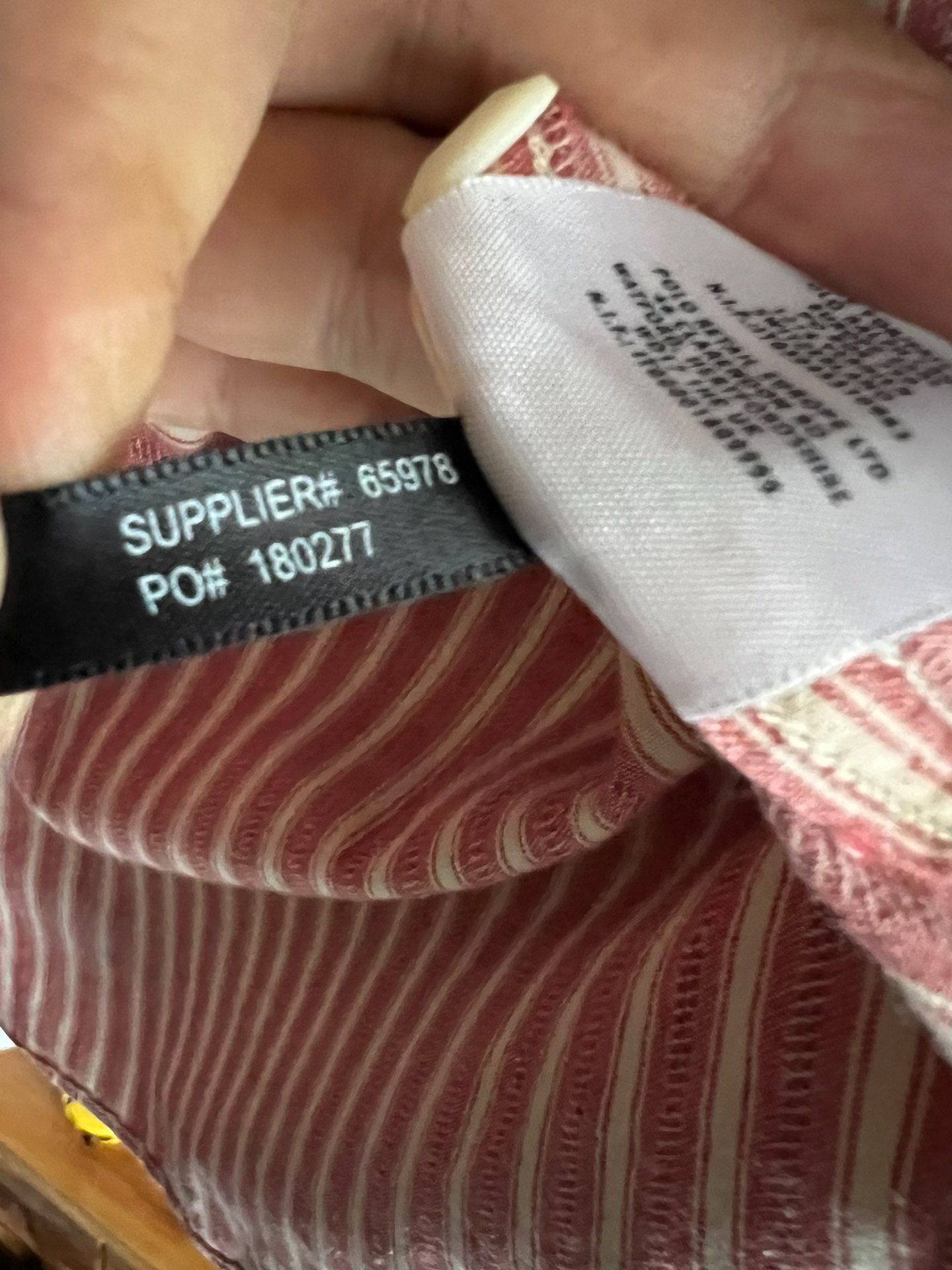 RRL Double RL Vintage Striped Pullover Shirt — label