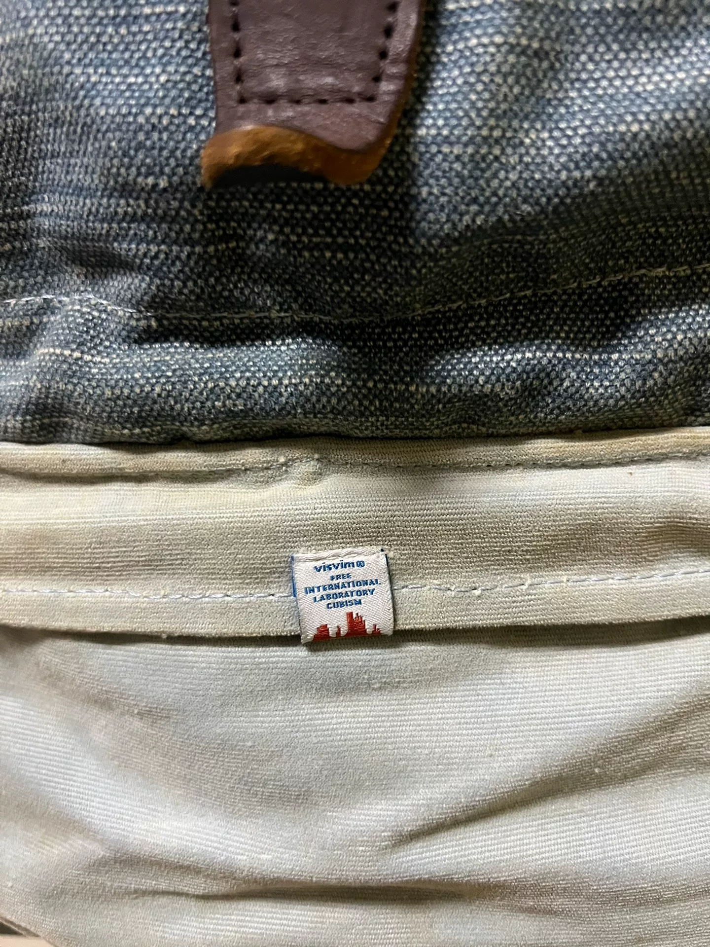 visvim summit papoose stripe backpack 22L — back