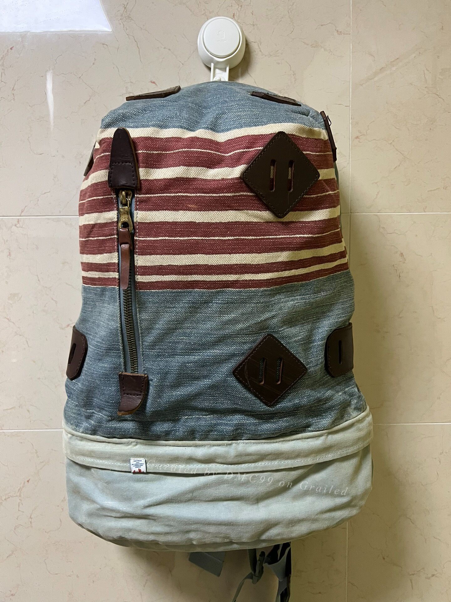 visvim summit papoose stripe backpack 22L
