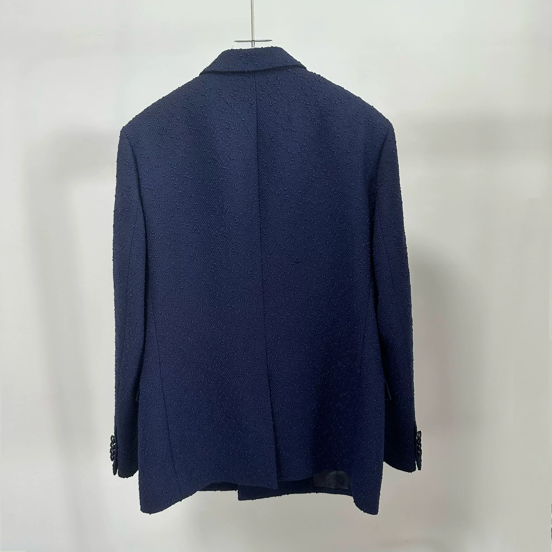 Dior New Double-Breasted Blue Blazer — detail