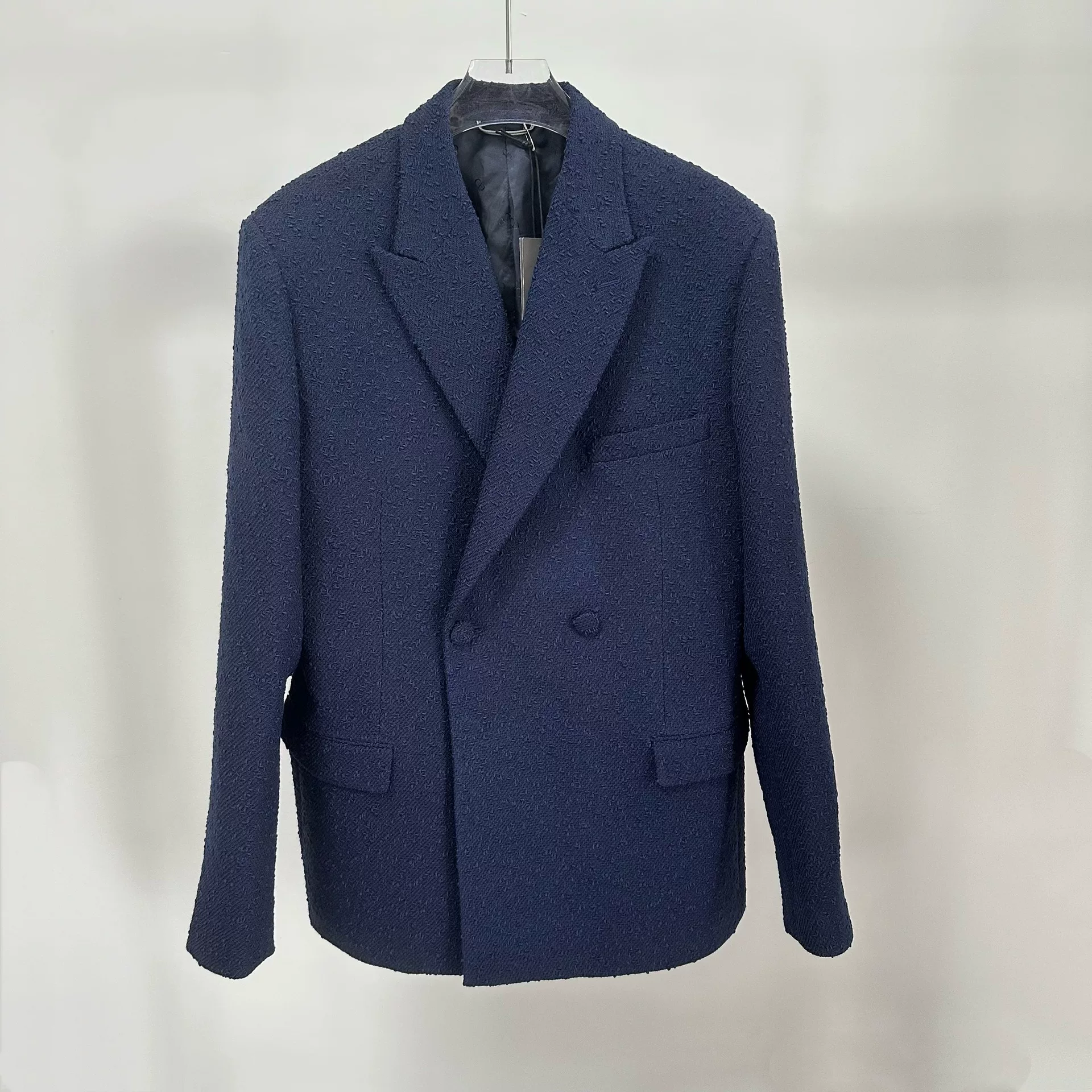 Dior New Double-Breasted Blue Blazer