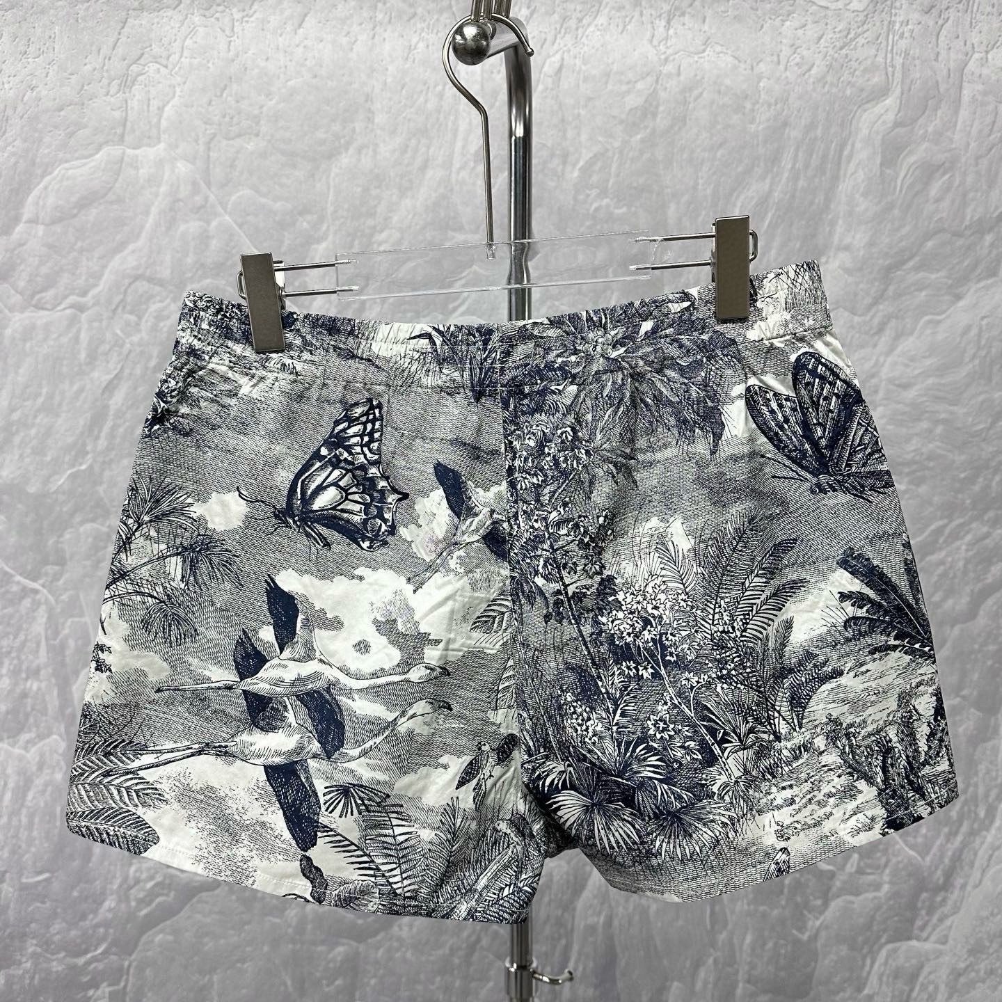 Dior Animal Print Zip Shorts