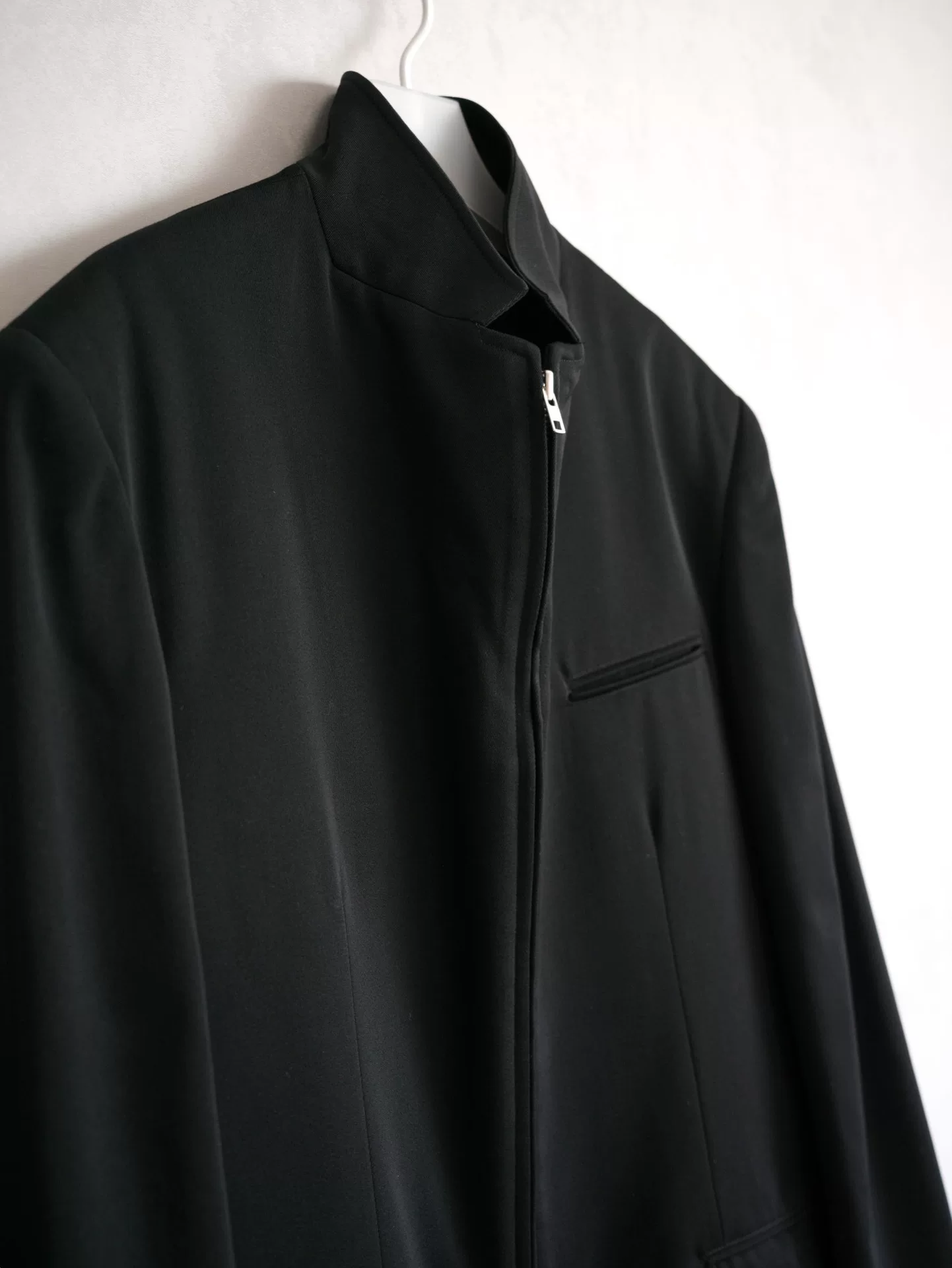 Yohji Yamamoto 02AW Leather Buckle Zip Jacket — back