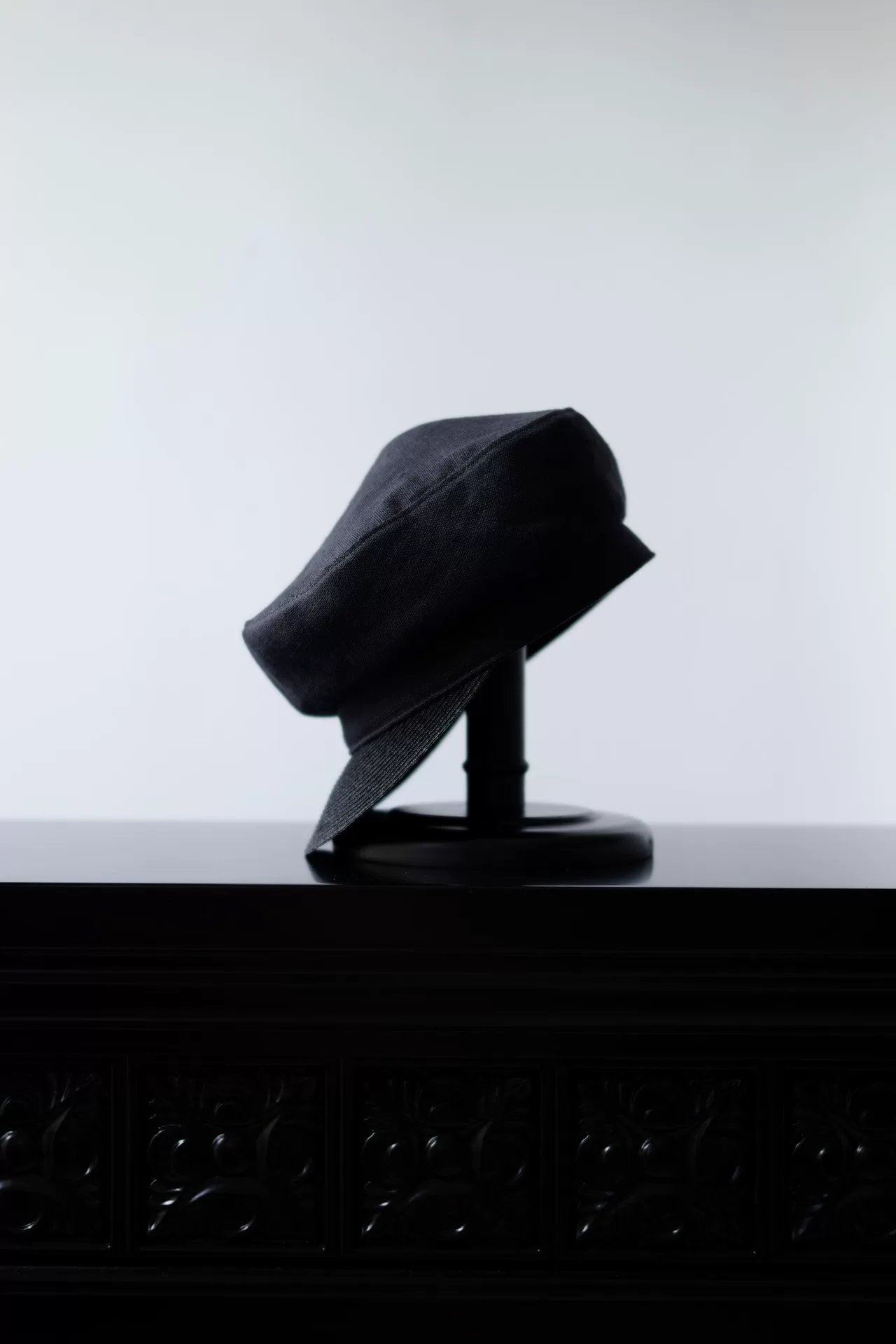 Yohji Yamamoto Noir 20SS Navy Cap — detail