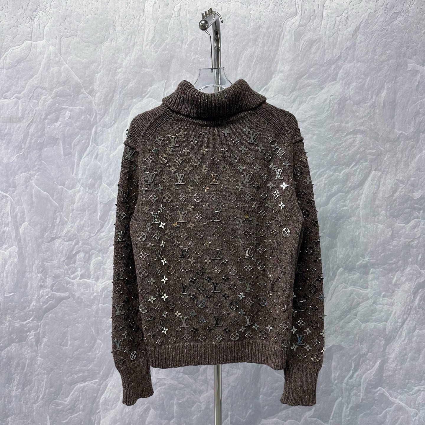 Louis Vuitton LV Metal Logo Turtleneck Sweater — back