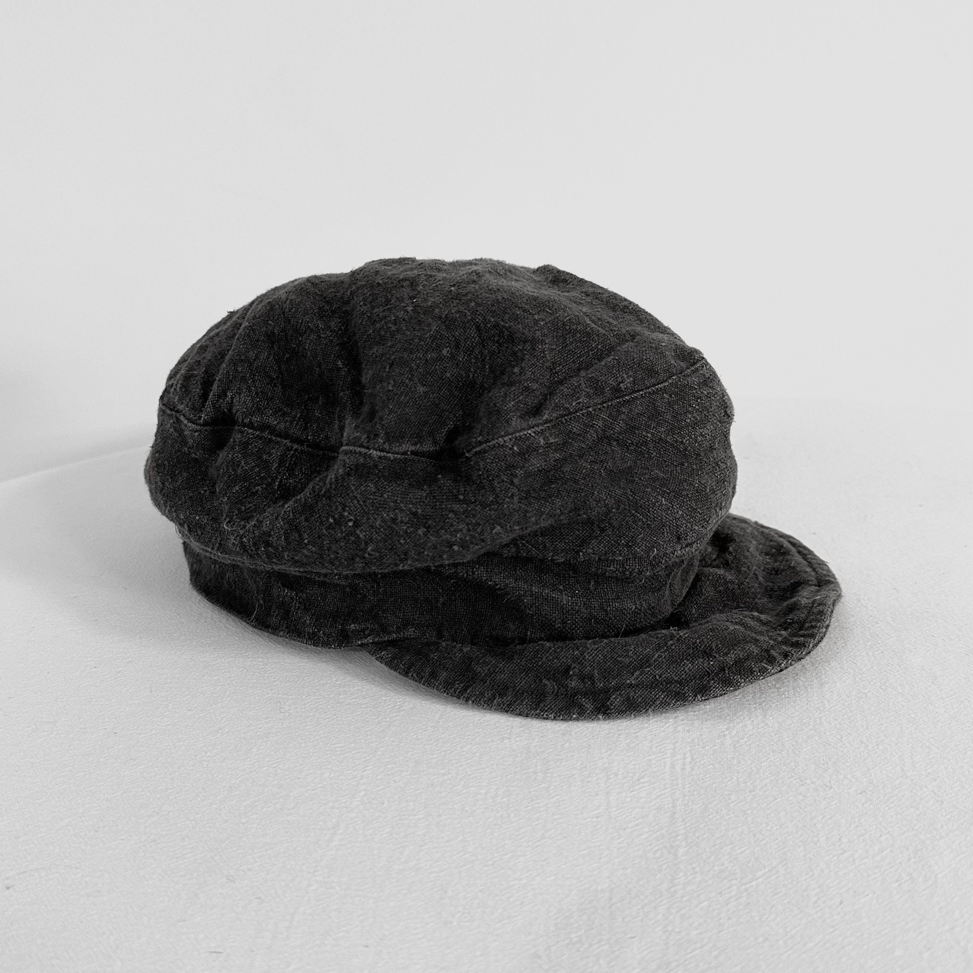 Andrew Driftwood Ink-Dyed Linen Newsboy Cap — back