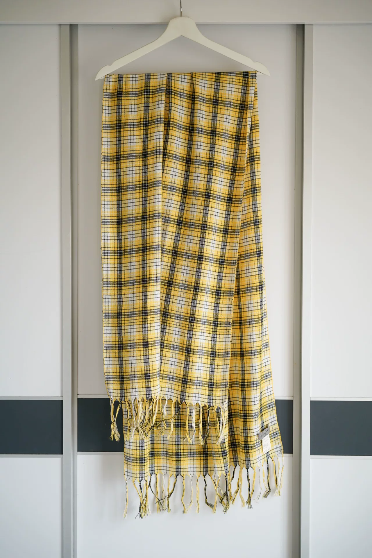 Yohji Yamamoto 13SS Yellow Plaid Scarf