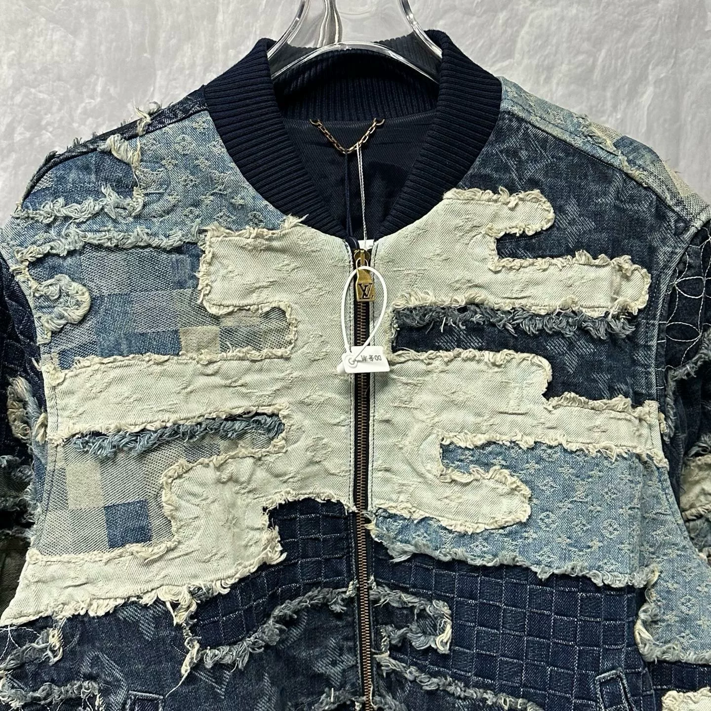 Louis Vuitton Nigo FW25 Patchwork Denim Jacket — front