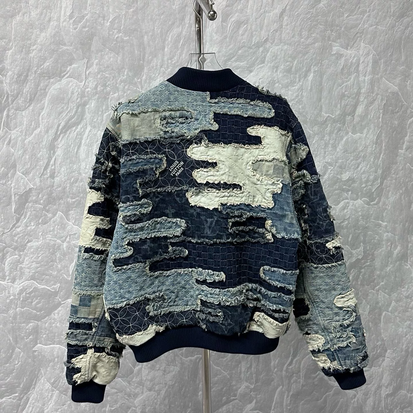 Louis Vuitton Nigo FW25 Patchwork Denim Jacket — back