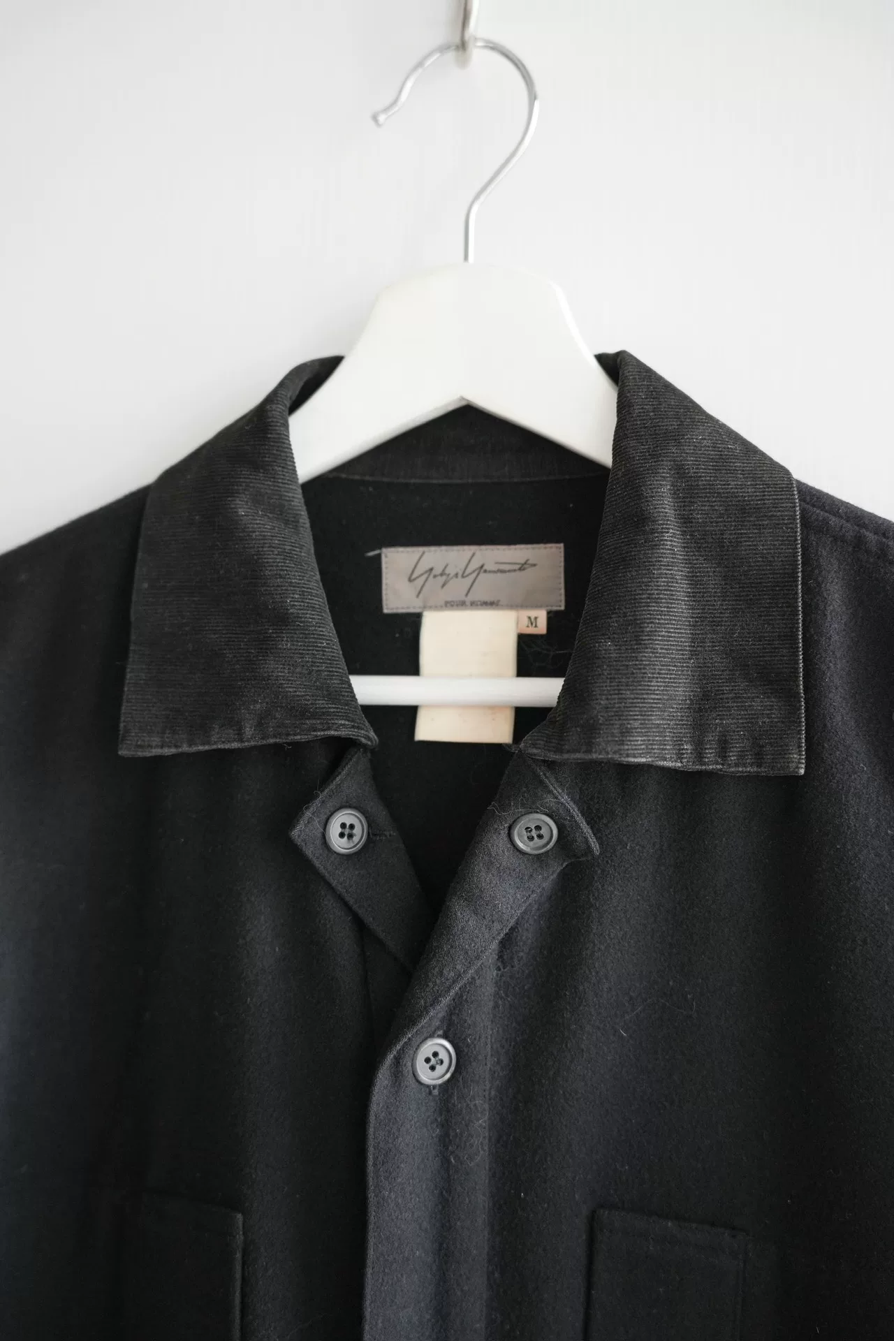 Yohji Yamamoto 98AW Wool Shirt — detail