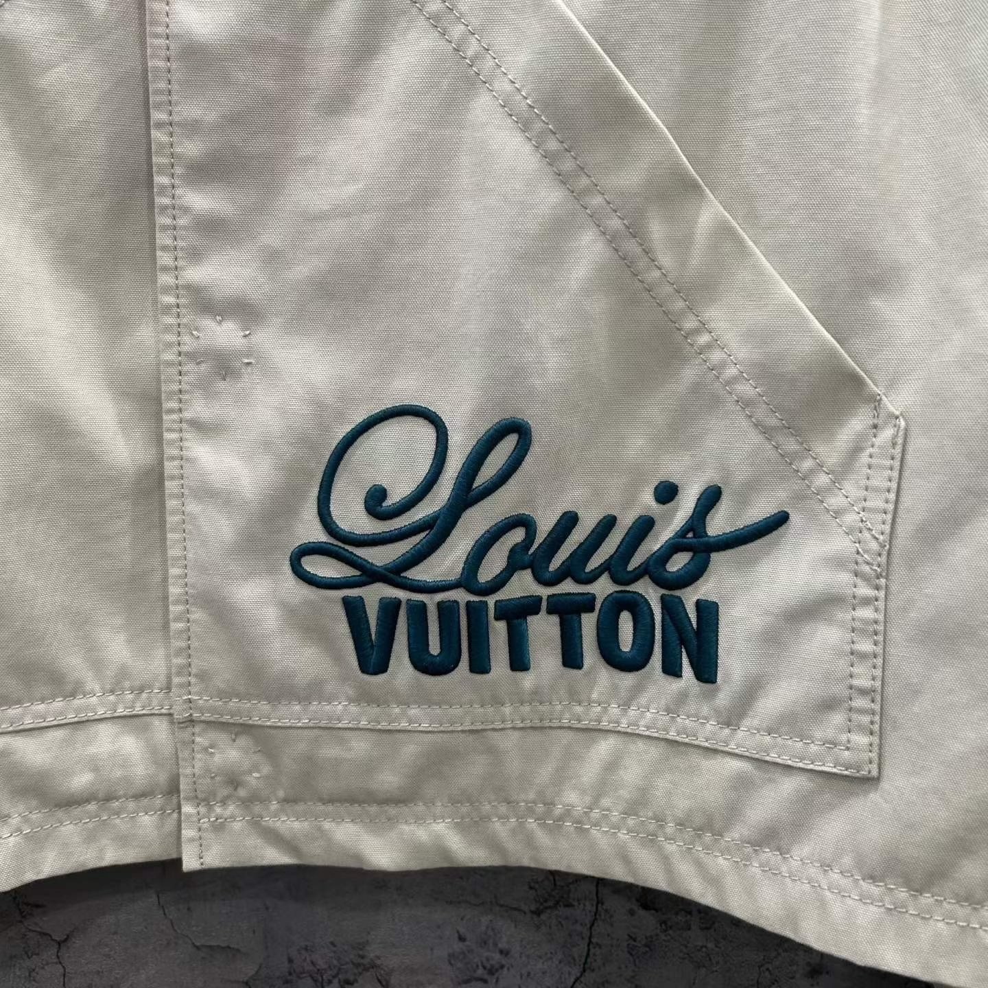 Louis Vuitton Beige Utility Denim Jacket — detail