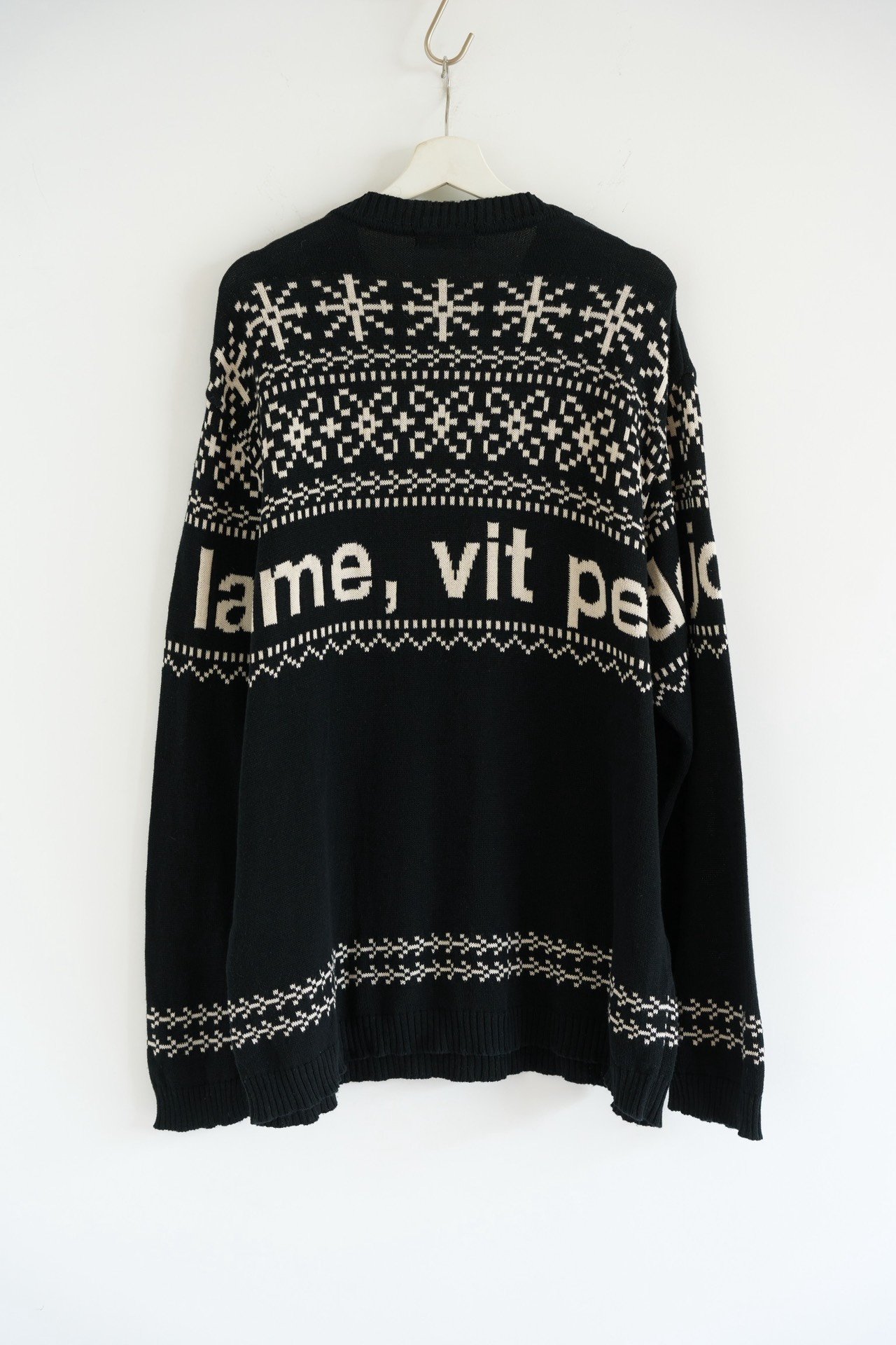 Yohji Yamamoto 2016 AW Fair Isle Sweater — front