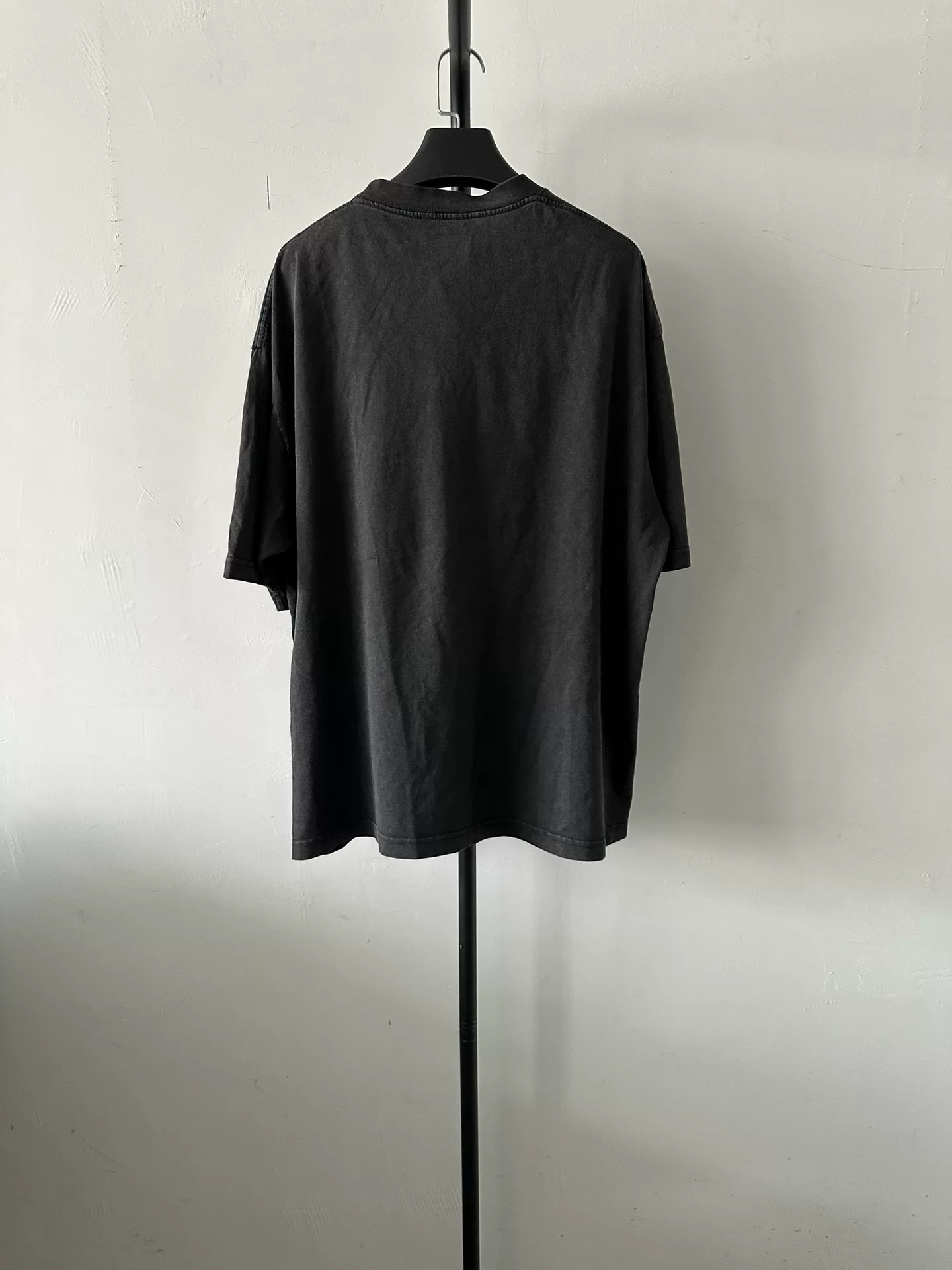 Balenciaga Logo Print Round Neck T-Shirt — front