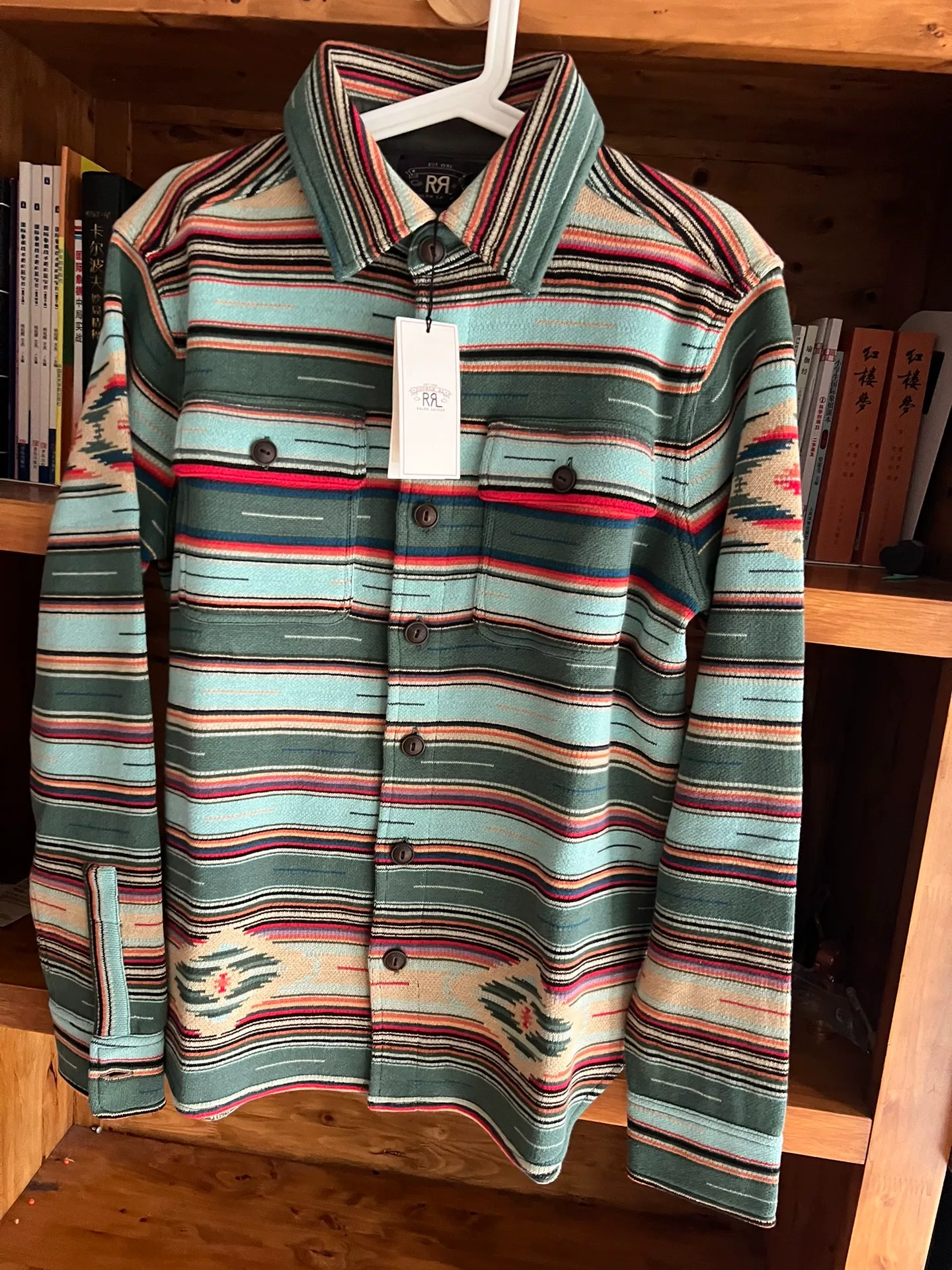 RRL Double RL Striped Cotton Shirt — detail