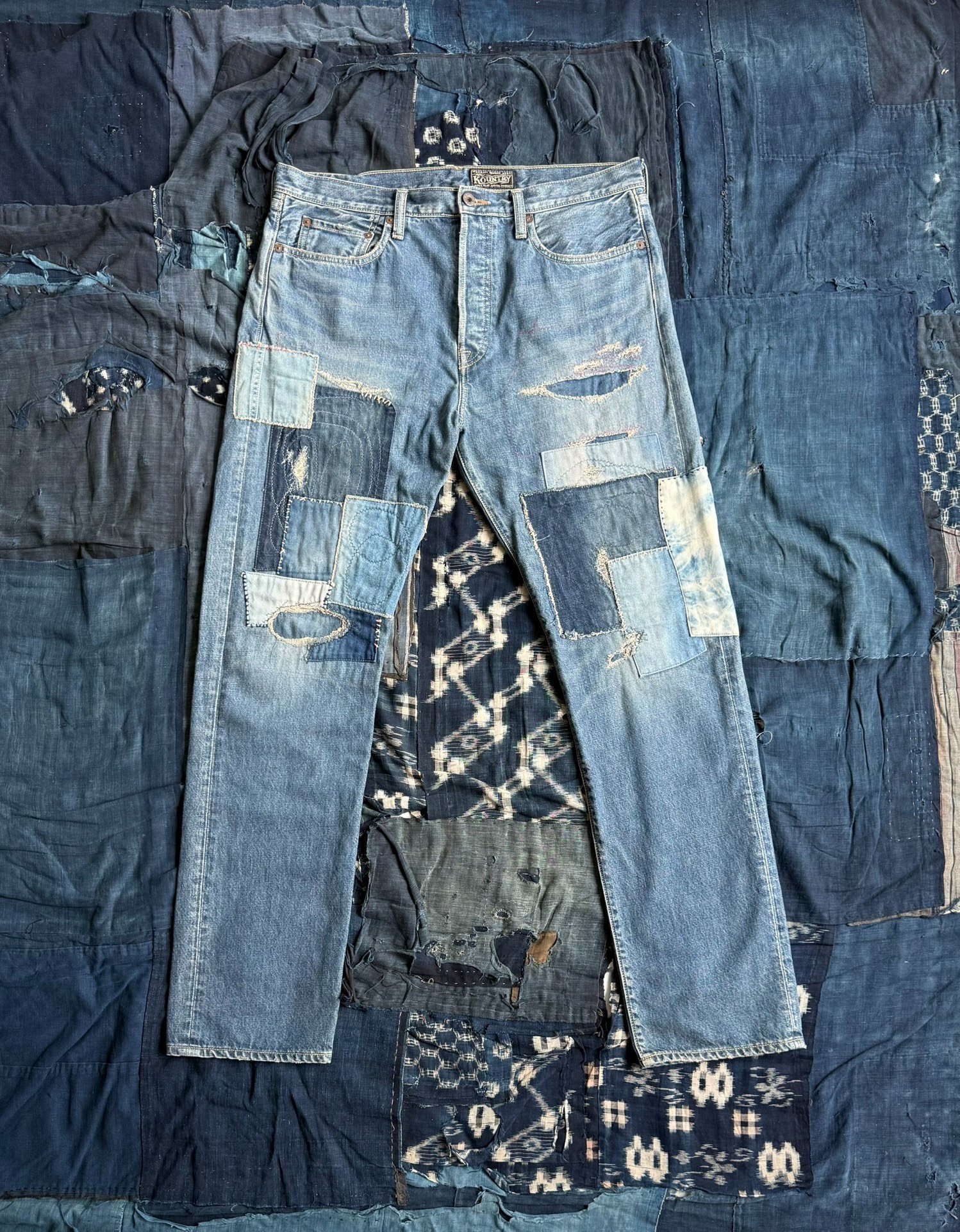 KAPITAL 23AW 14oz Denim Patchwork Jeans