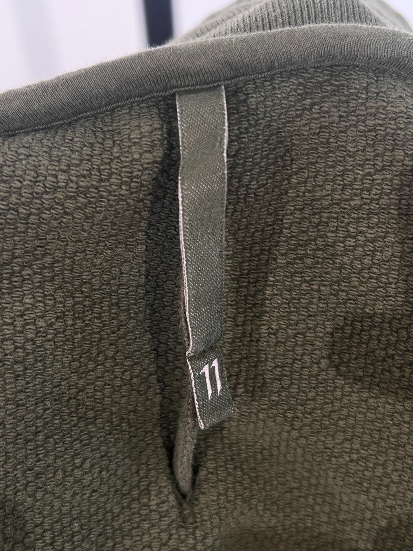Boris Bidjan Saberi Olive Jogger Pants — label