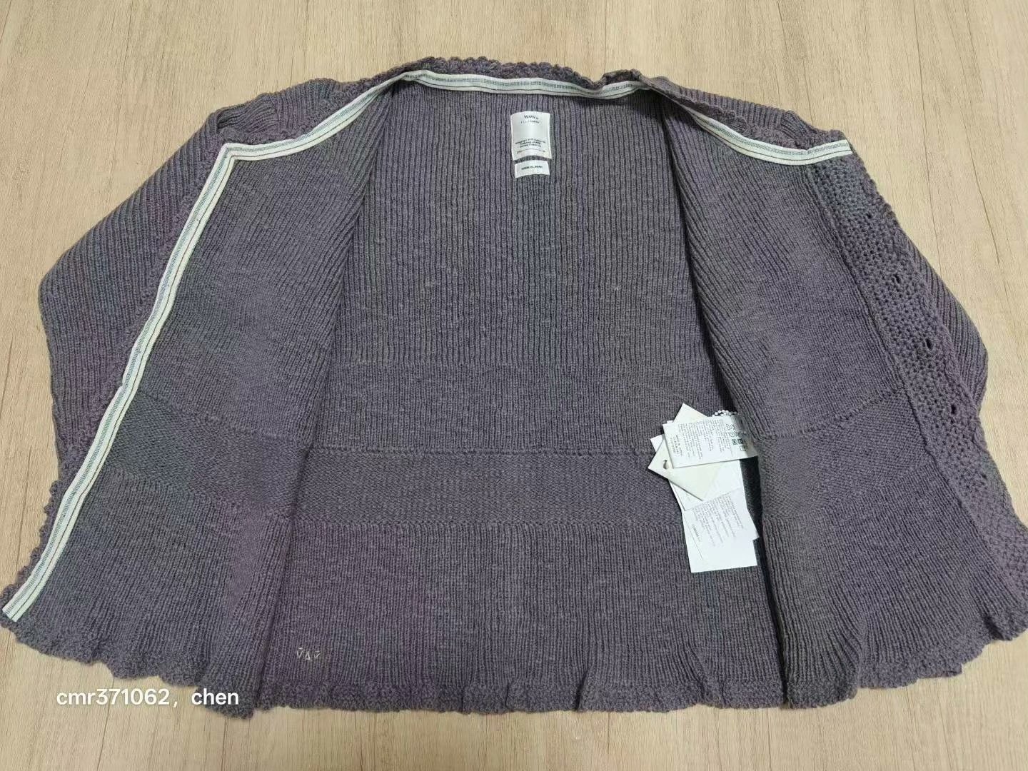 visvim 21AW Short Knit Cardigan — detail