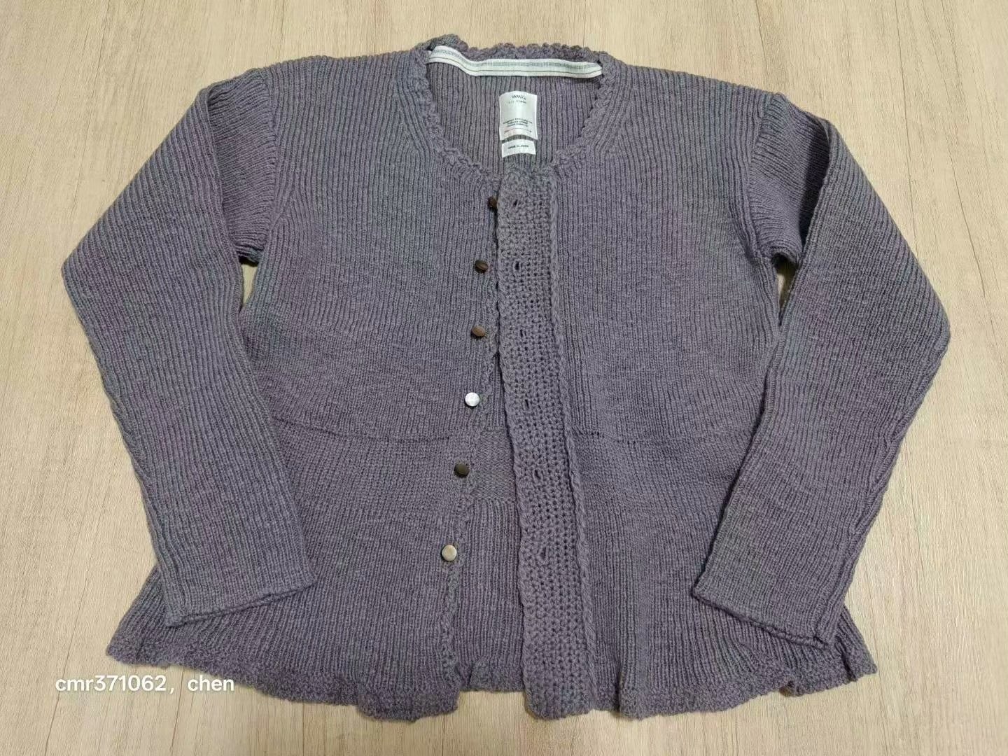 visvim 21AW Short Knit Cardigan — label