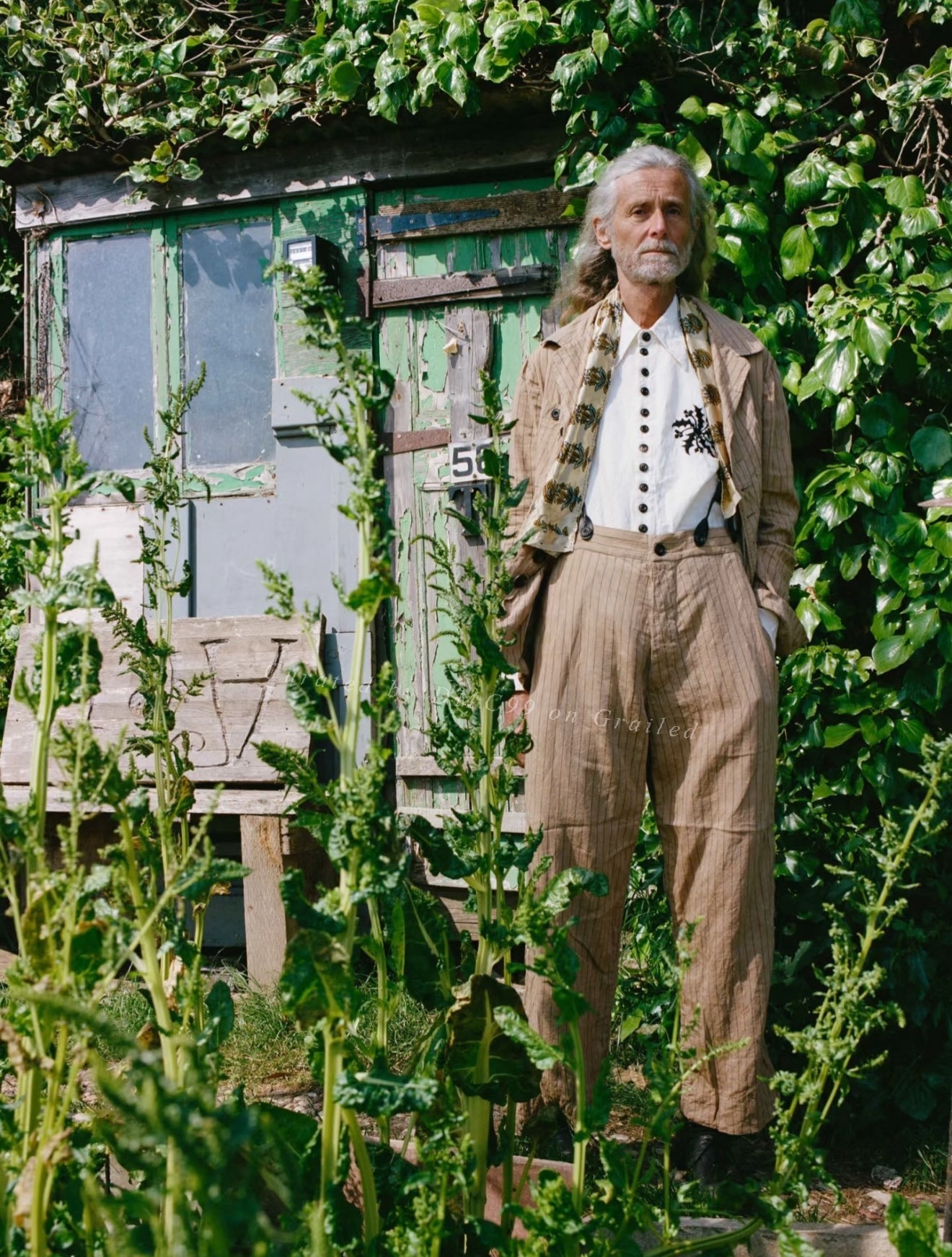 John Alexander Skelton 24SS Vintage Linen Jacket — label