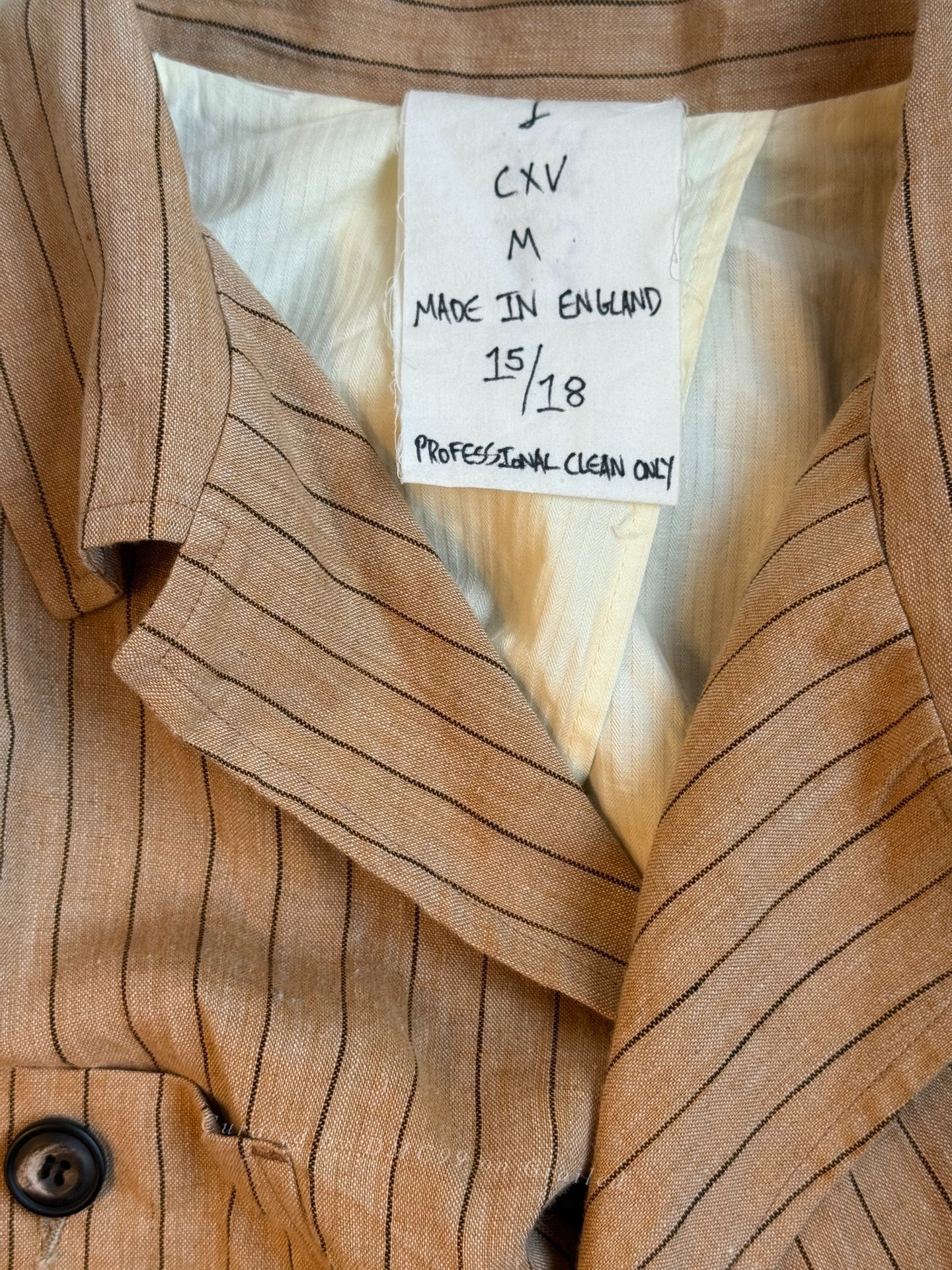 John Alexander Skelton 24SS Vintage Linen Jacket — front