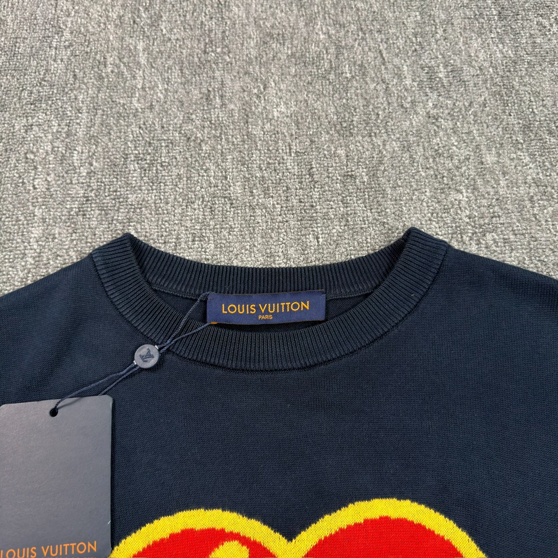 Louis Vuitton Nigo Heart Knit Short-Sleeve — detail