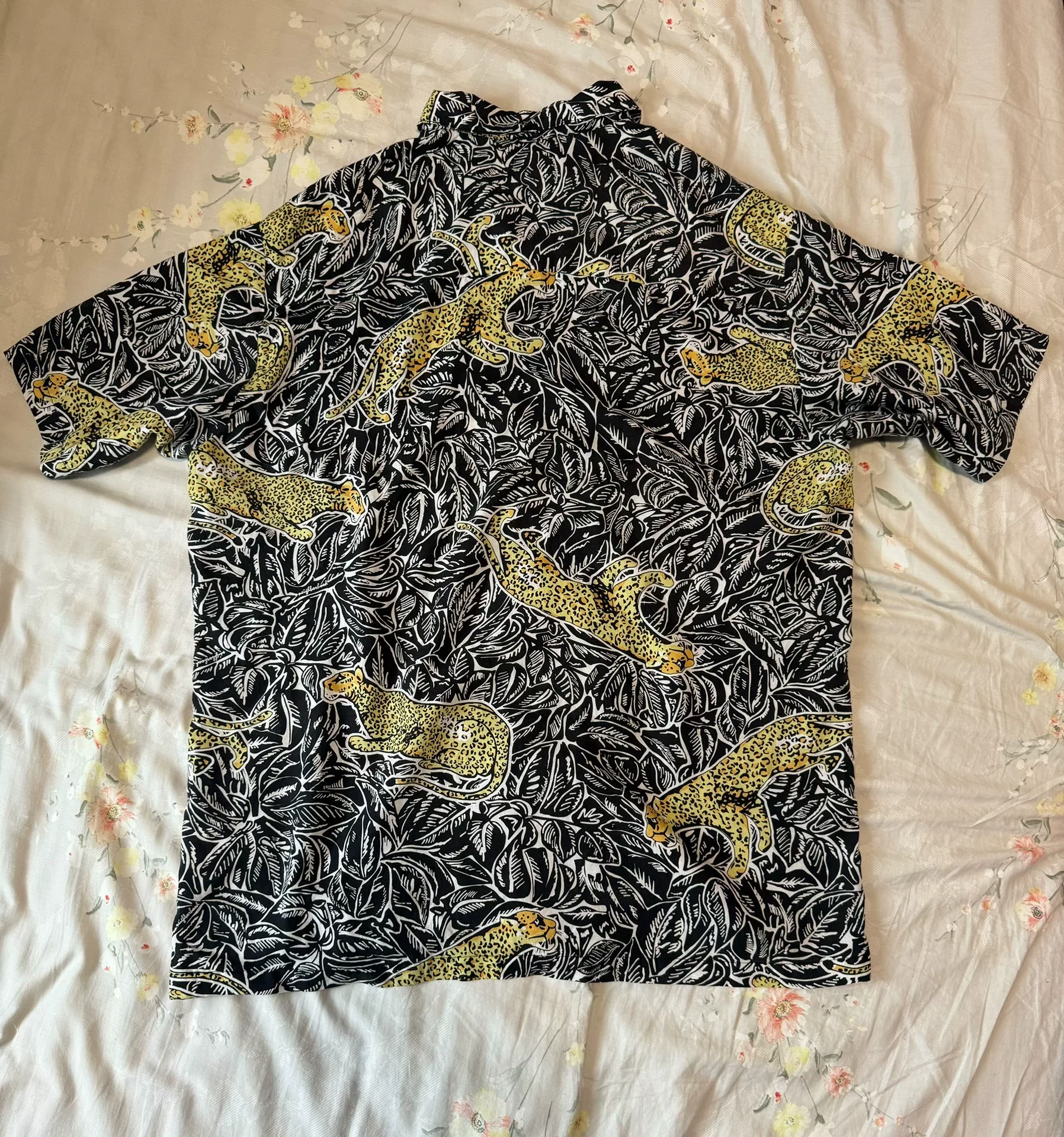 Neighborhood 19ss Hawaiian Leopard Print Shirt — front