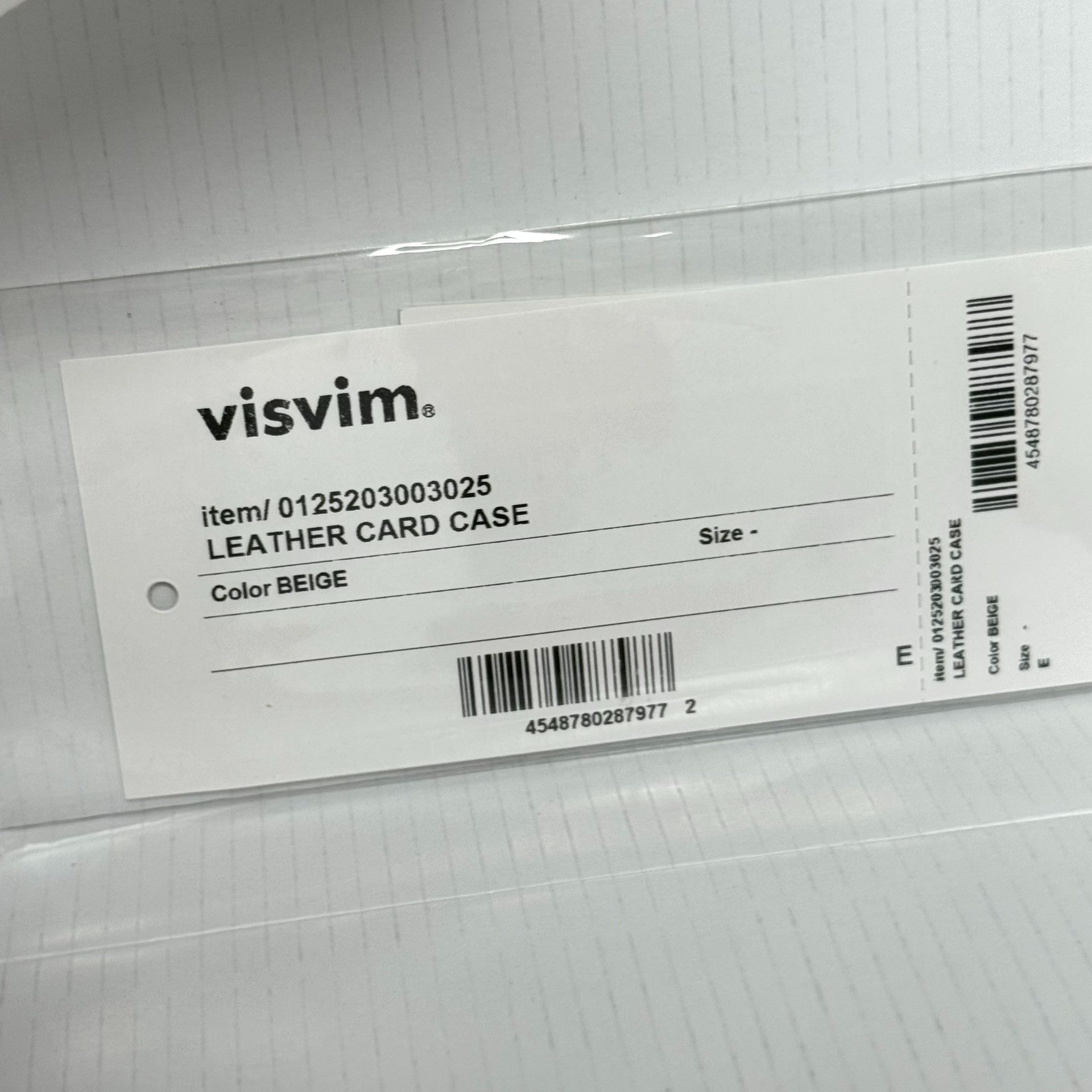 VISVIM 25aw Leather Card Case — detail