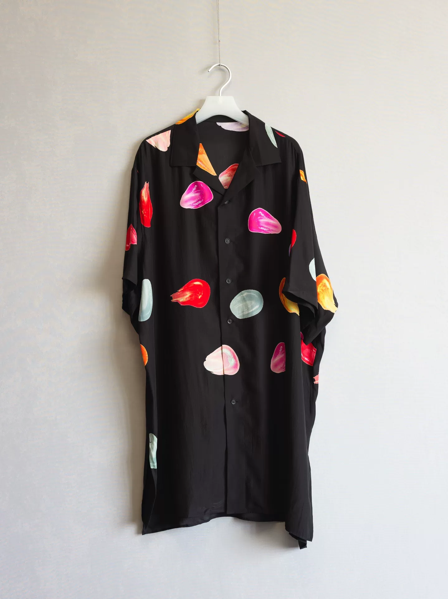 Yohji Yamamoto 21AW Petal Silk Shirt