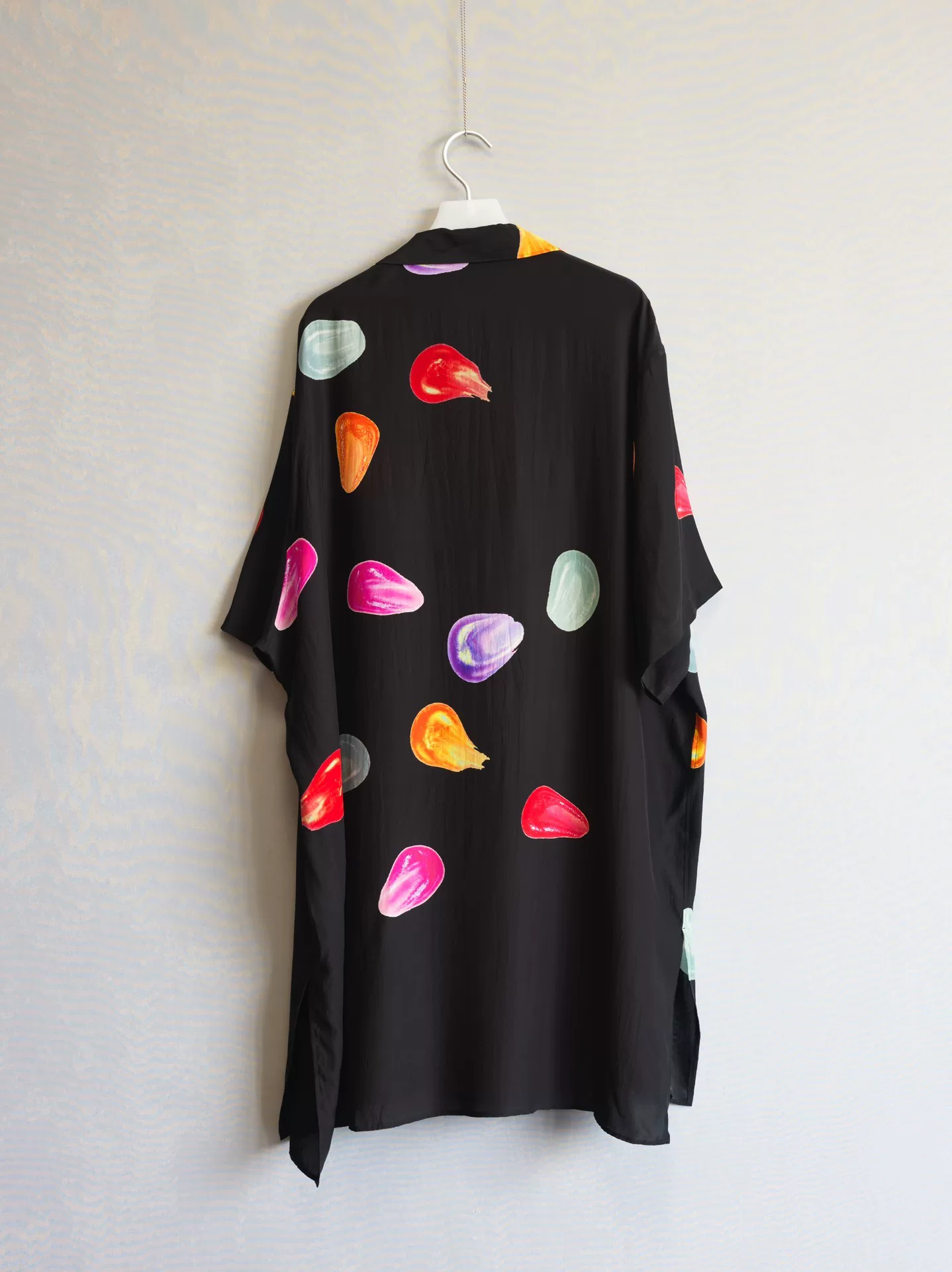 Yohji Yamamoto 21AW Petal Silk Shirt — label