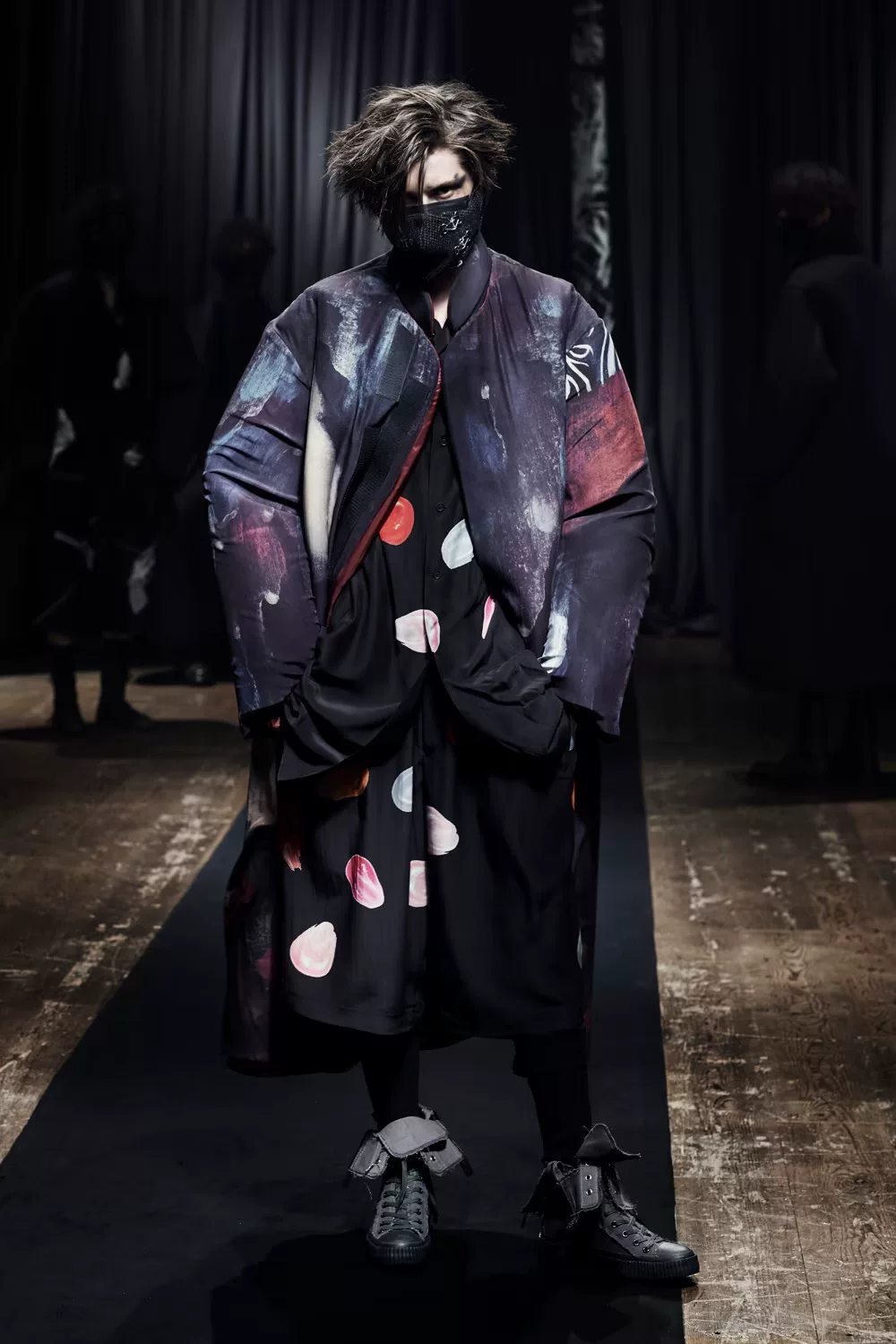 Yohji Yamamoto 21AW Petal Silk Shirt — front