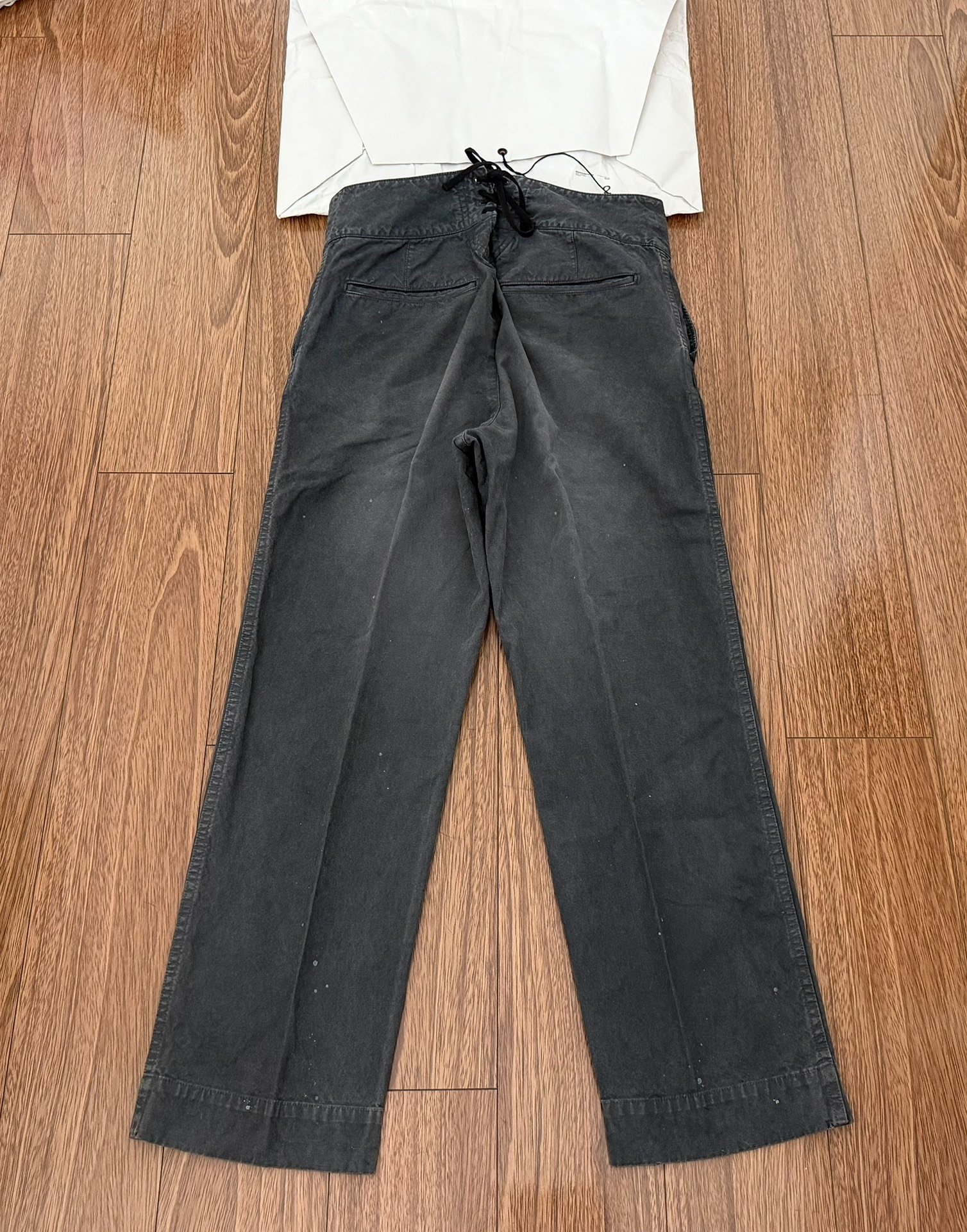 VISVIM HOLMAN PANTS DMGD CRASH — front