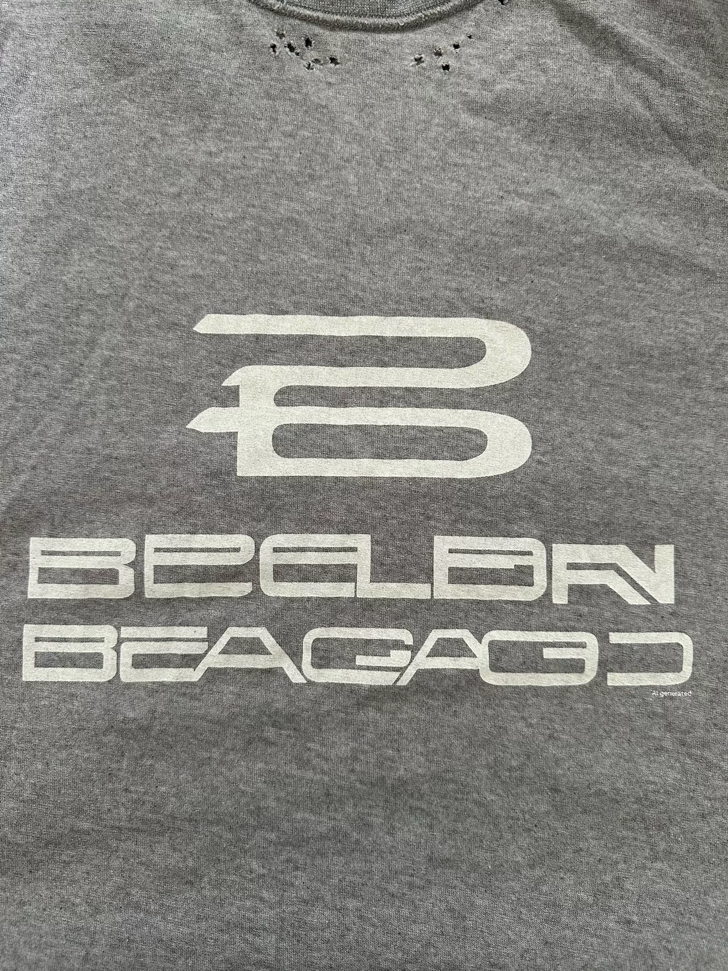 Balenciaga Loose Letter Print T-Shirt — detail