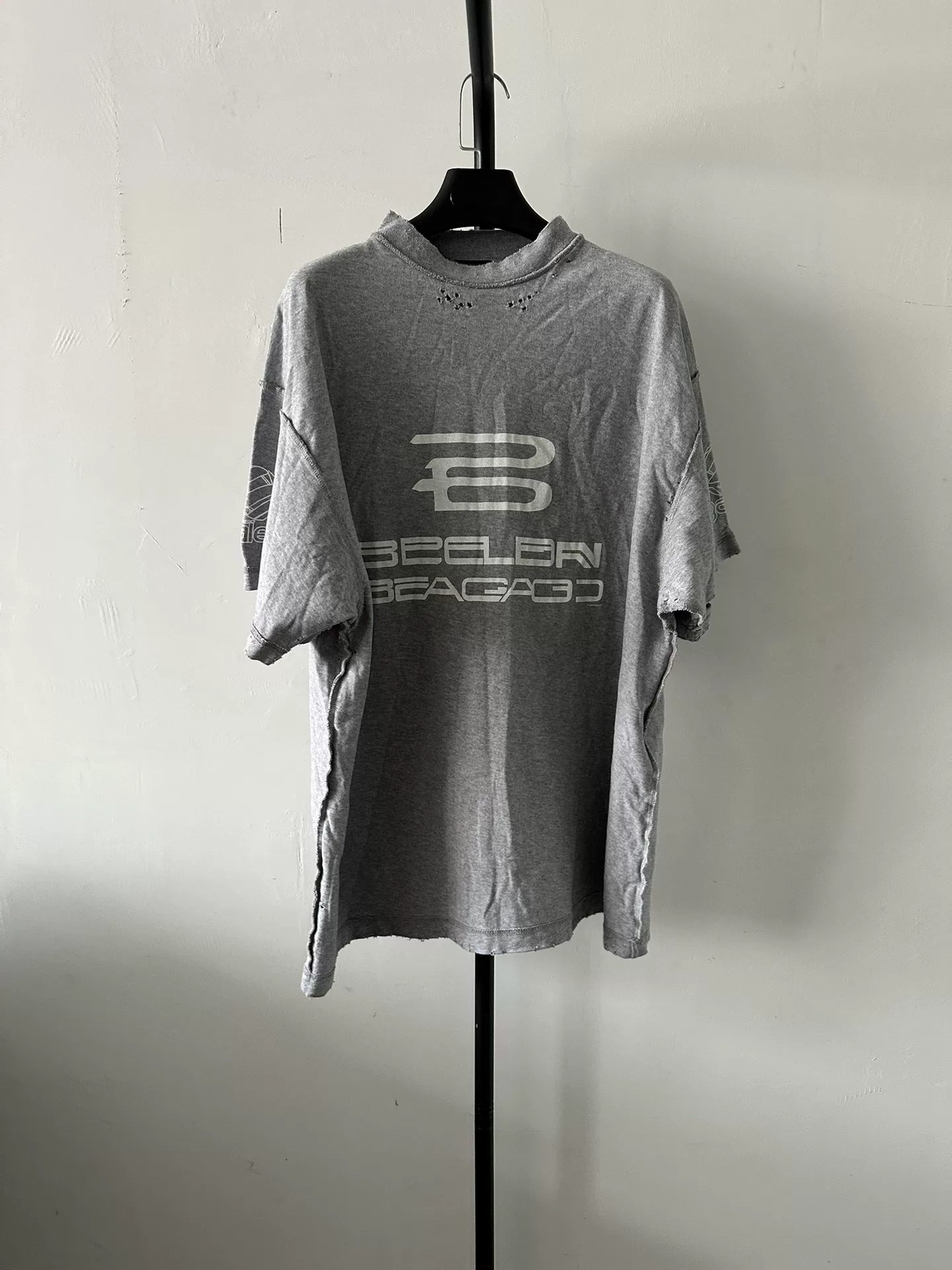 Balenciaga Loose Letter Print T-Shirt