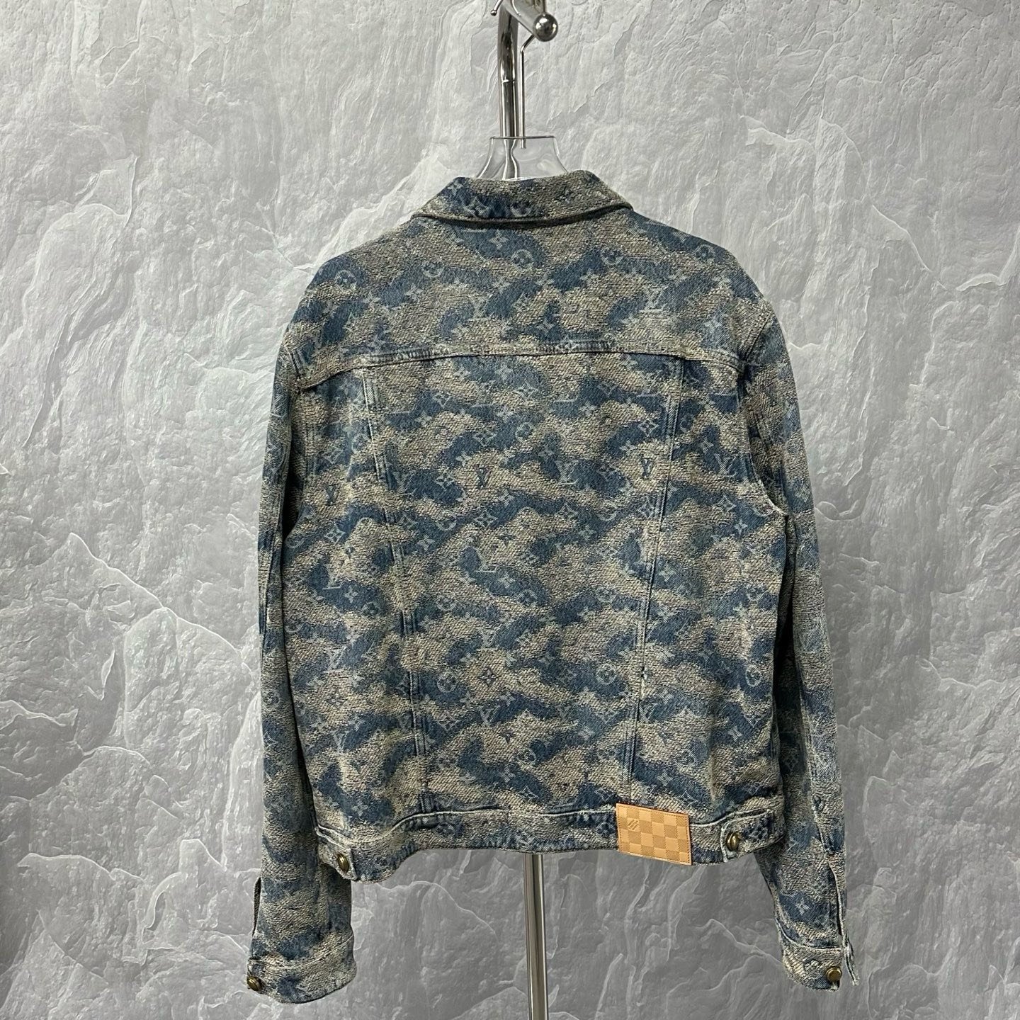 Louis Vuitton SS26 Foggy Monogram Denim Jacket — back