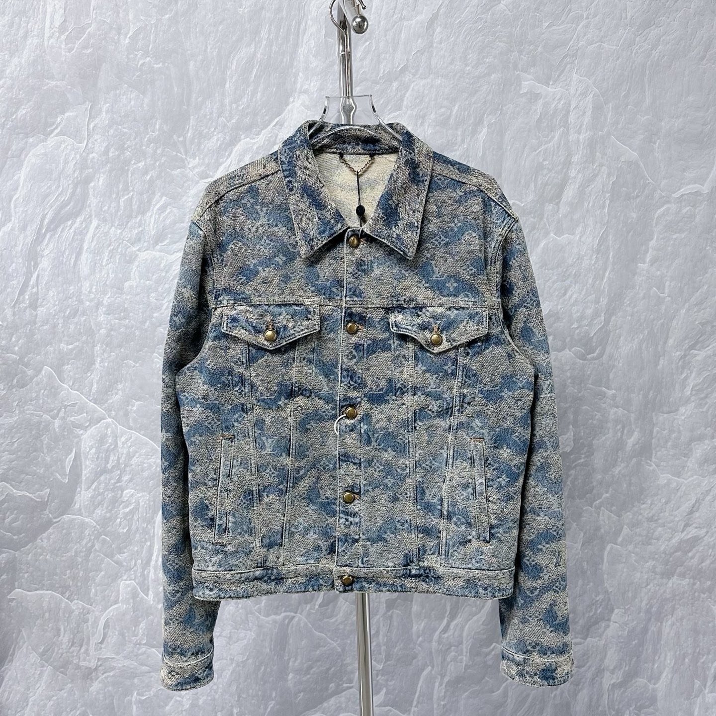 Louis Vuitton SS26 Foggy Monogram Denim Jacket