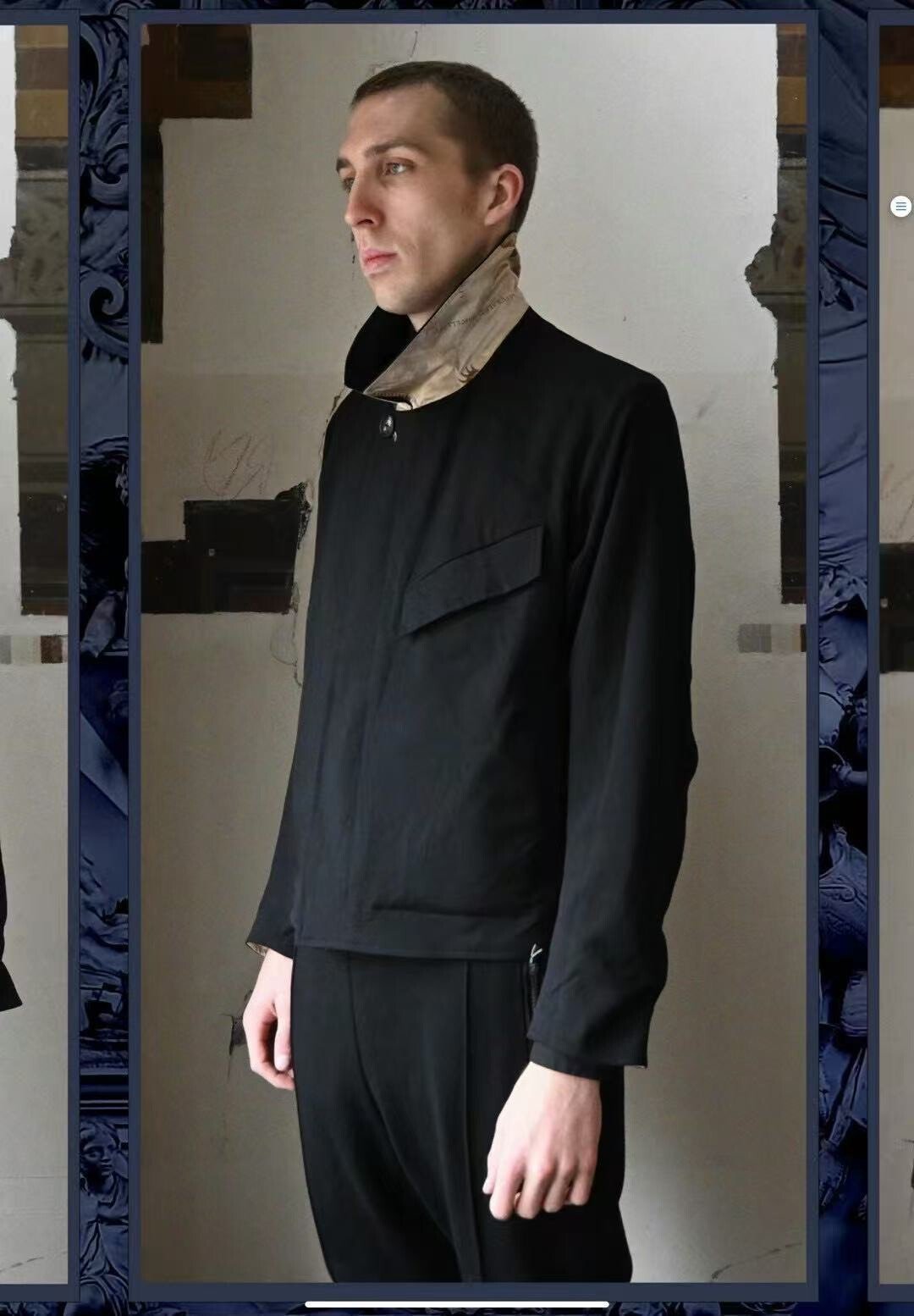 Geoffrey B Small Darklands Military Jacket — back