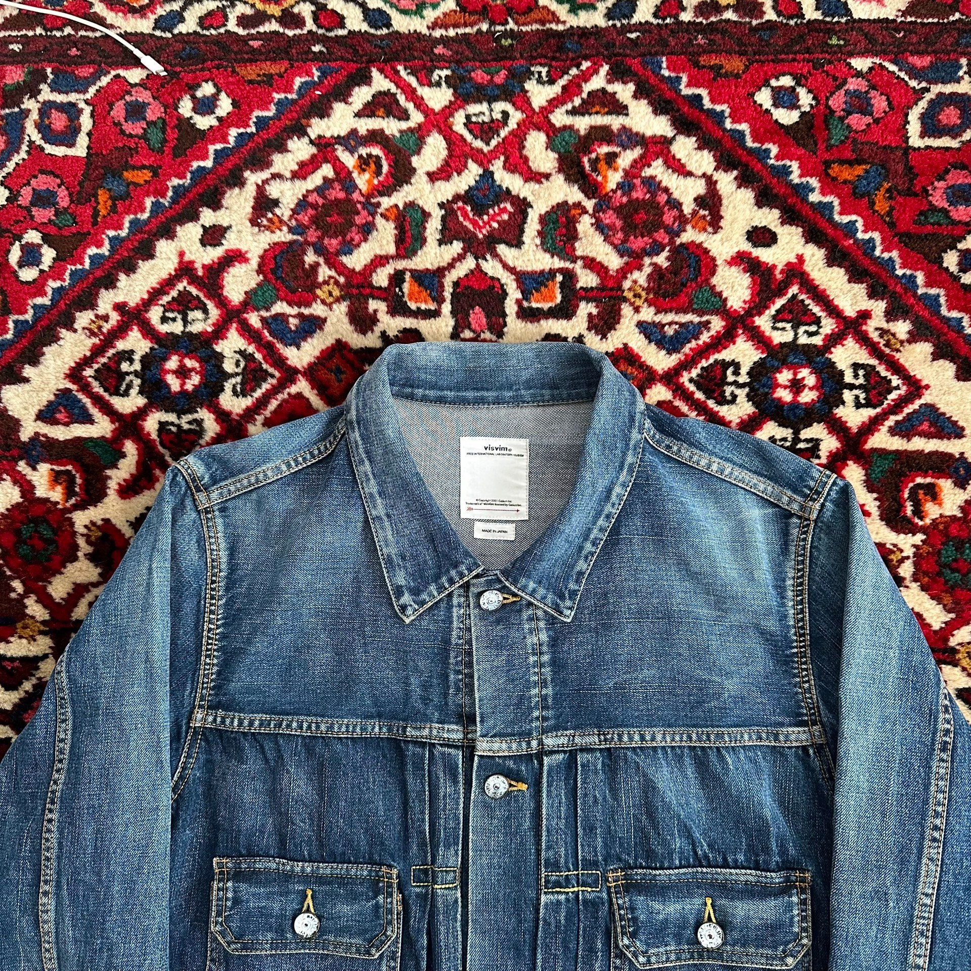 visvim 19aw 101 Dry1000 Denim Jacket — back