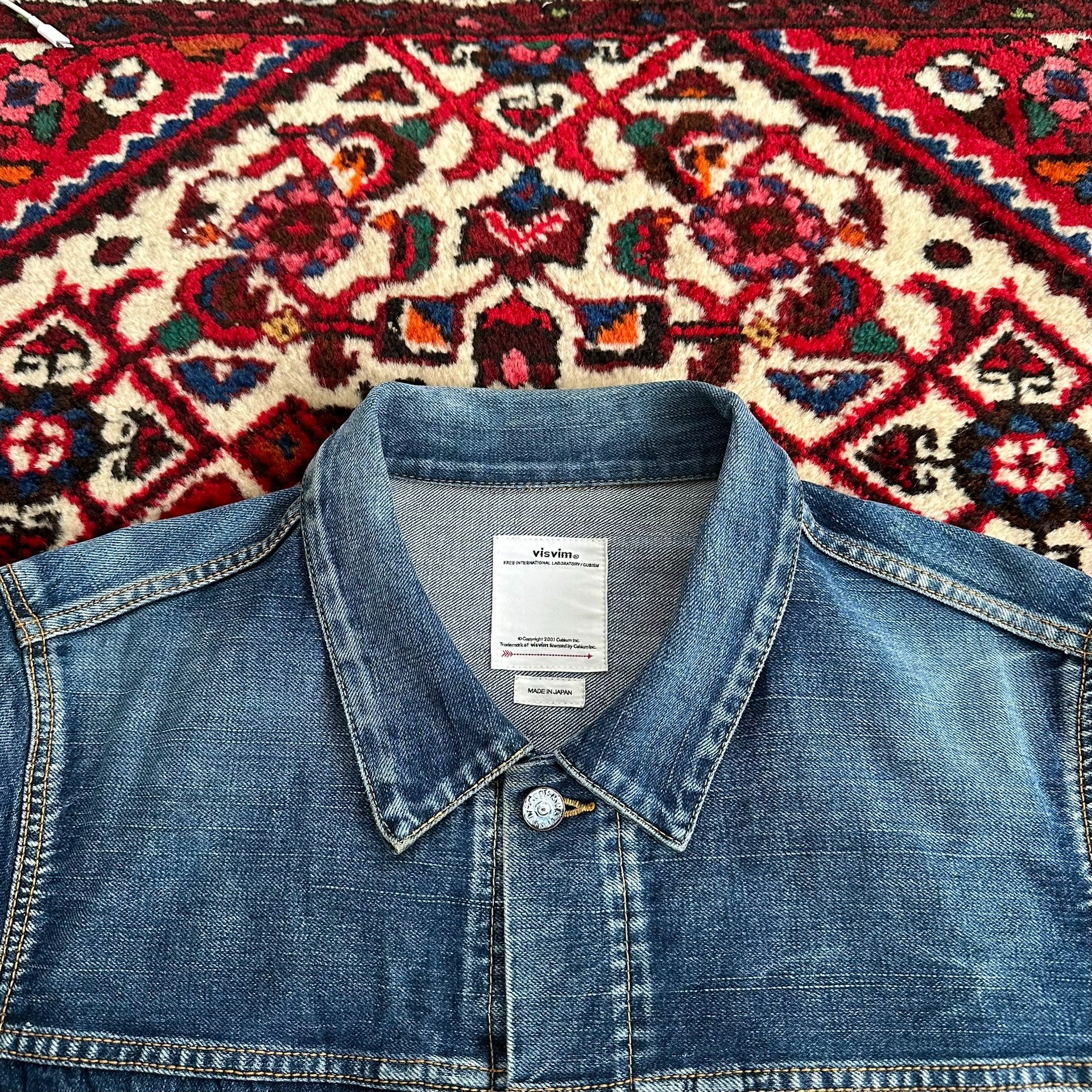 visvim 19aw 101 Dry1000 Denim Jacket — label