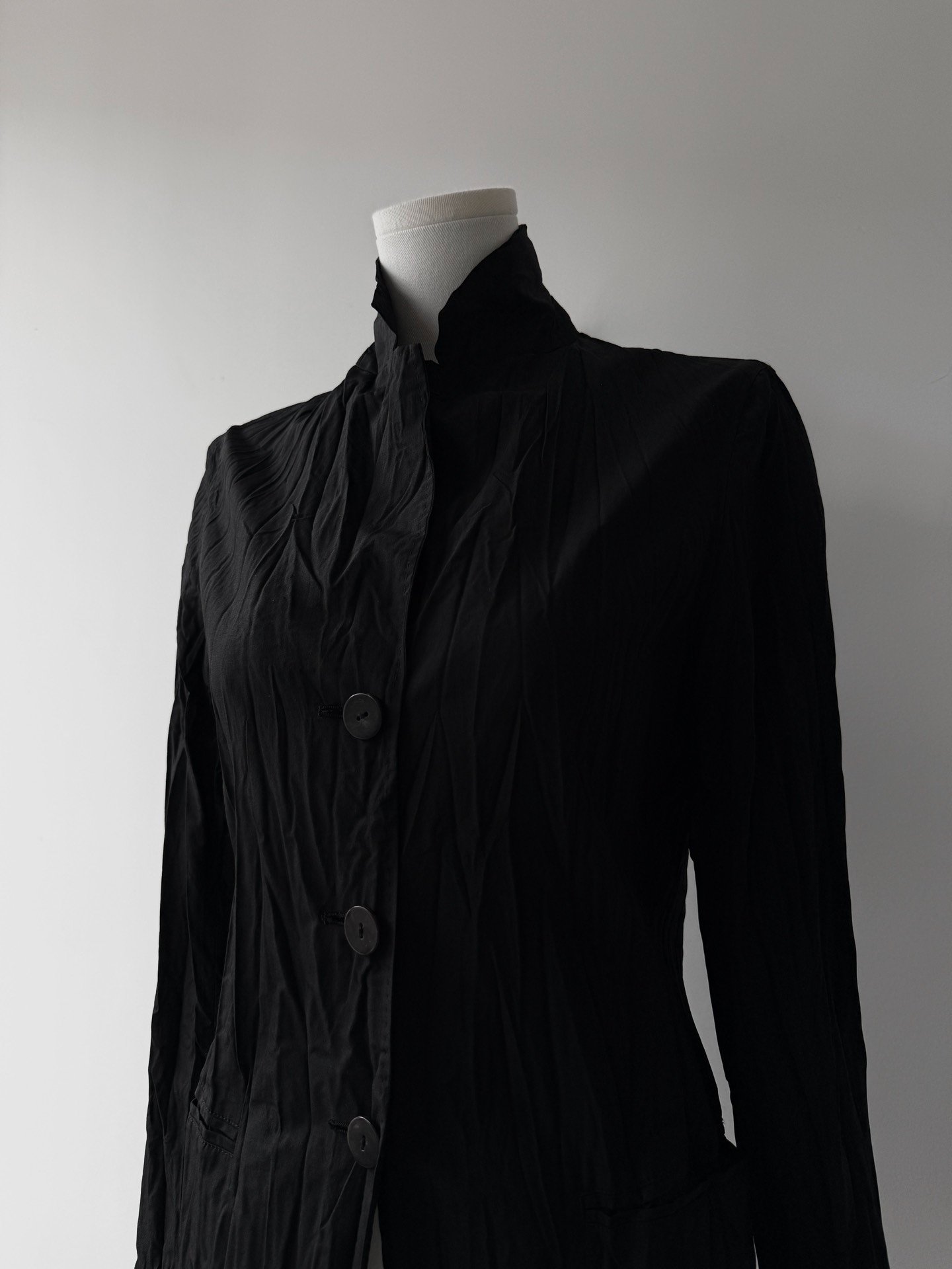 Jean Paul Gaultier Crinkled Avant-Garde Jacket — label