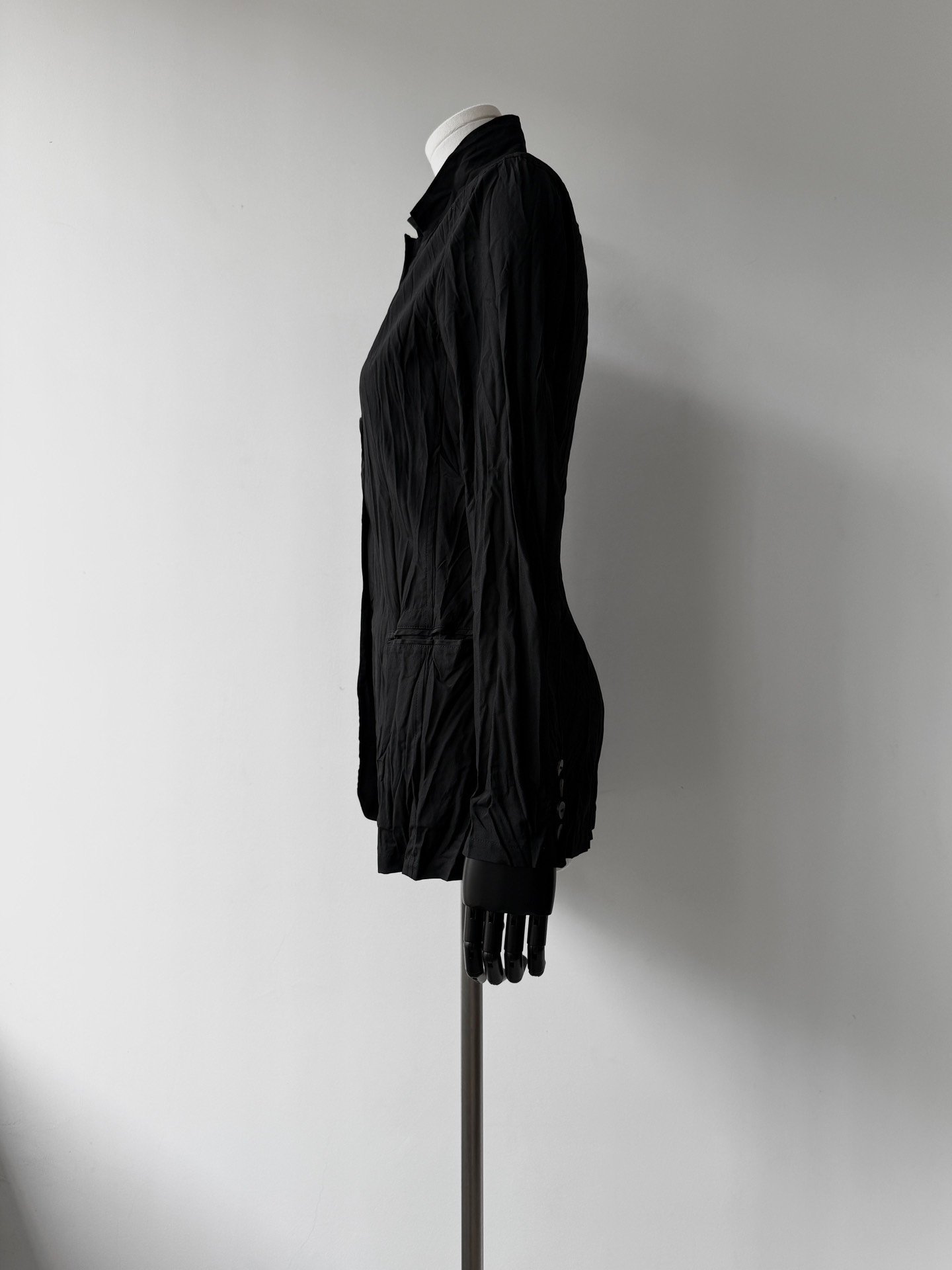 Jean Paul Gaultier Crinkled Avant-Garde Jacket — detail