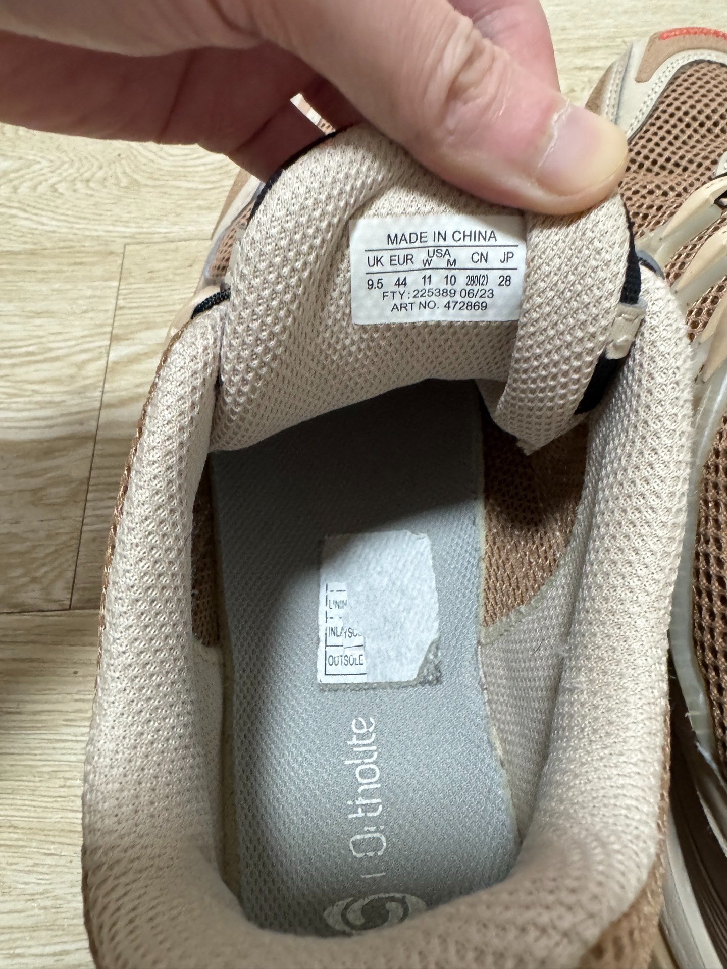 Salomon ACS OG Low-Top Shoes — label