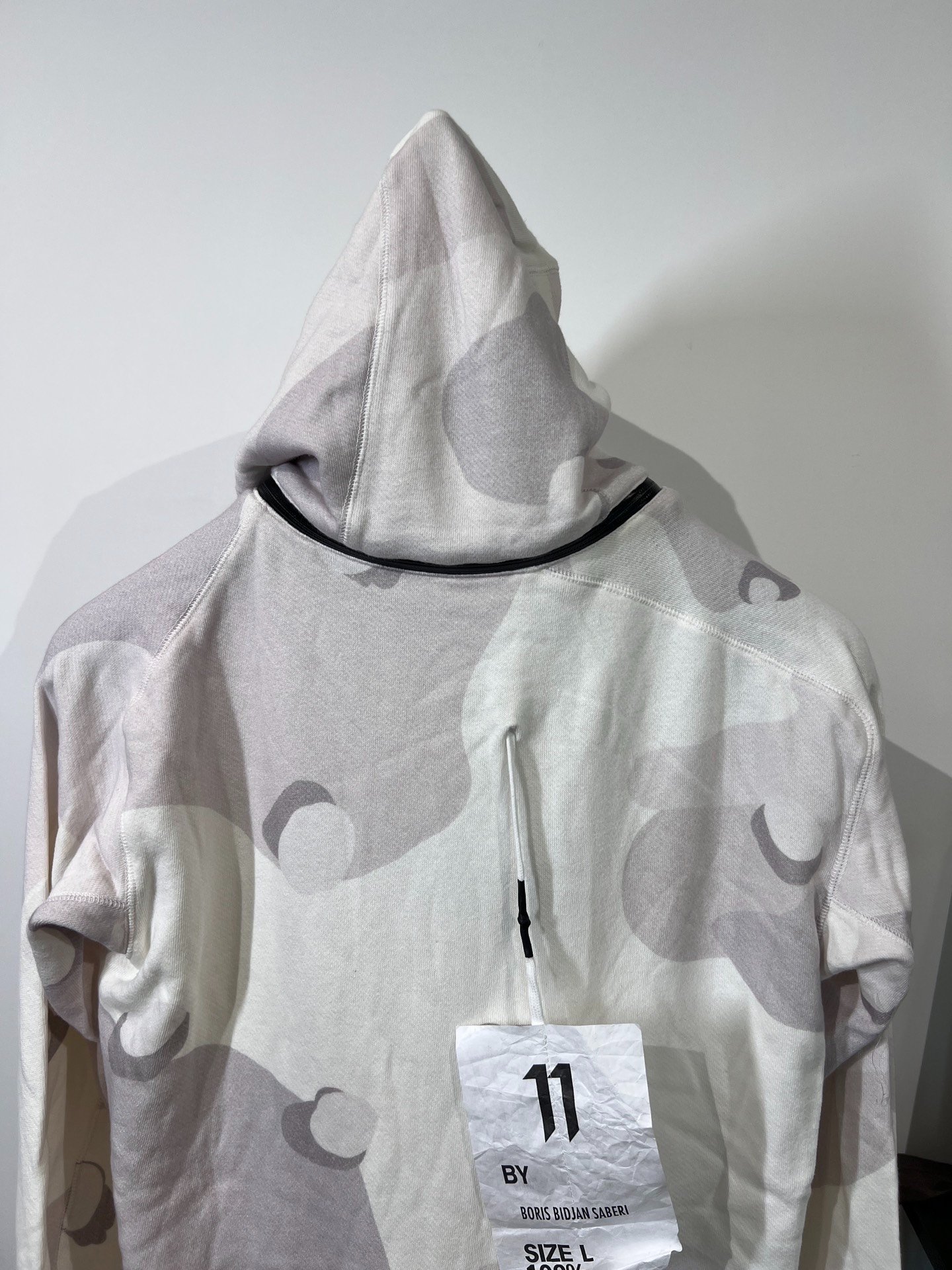 Boris Bidjan Saberi 11by bbs Camouflage Zip Hoodie — back