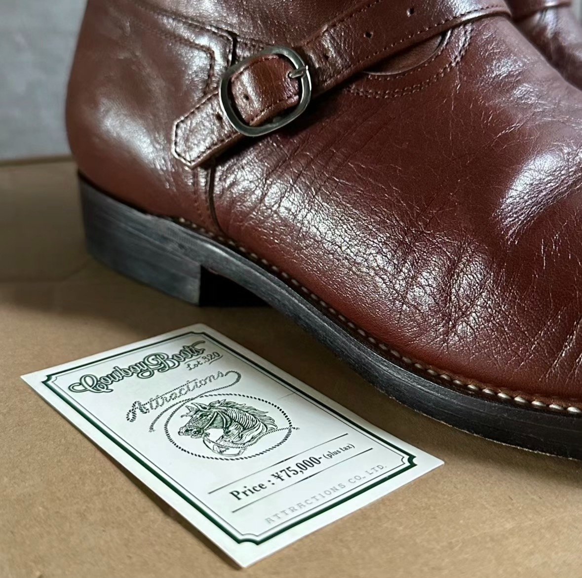 Attractions Lot.320 Cowboy Boots US8.5C — detail