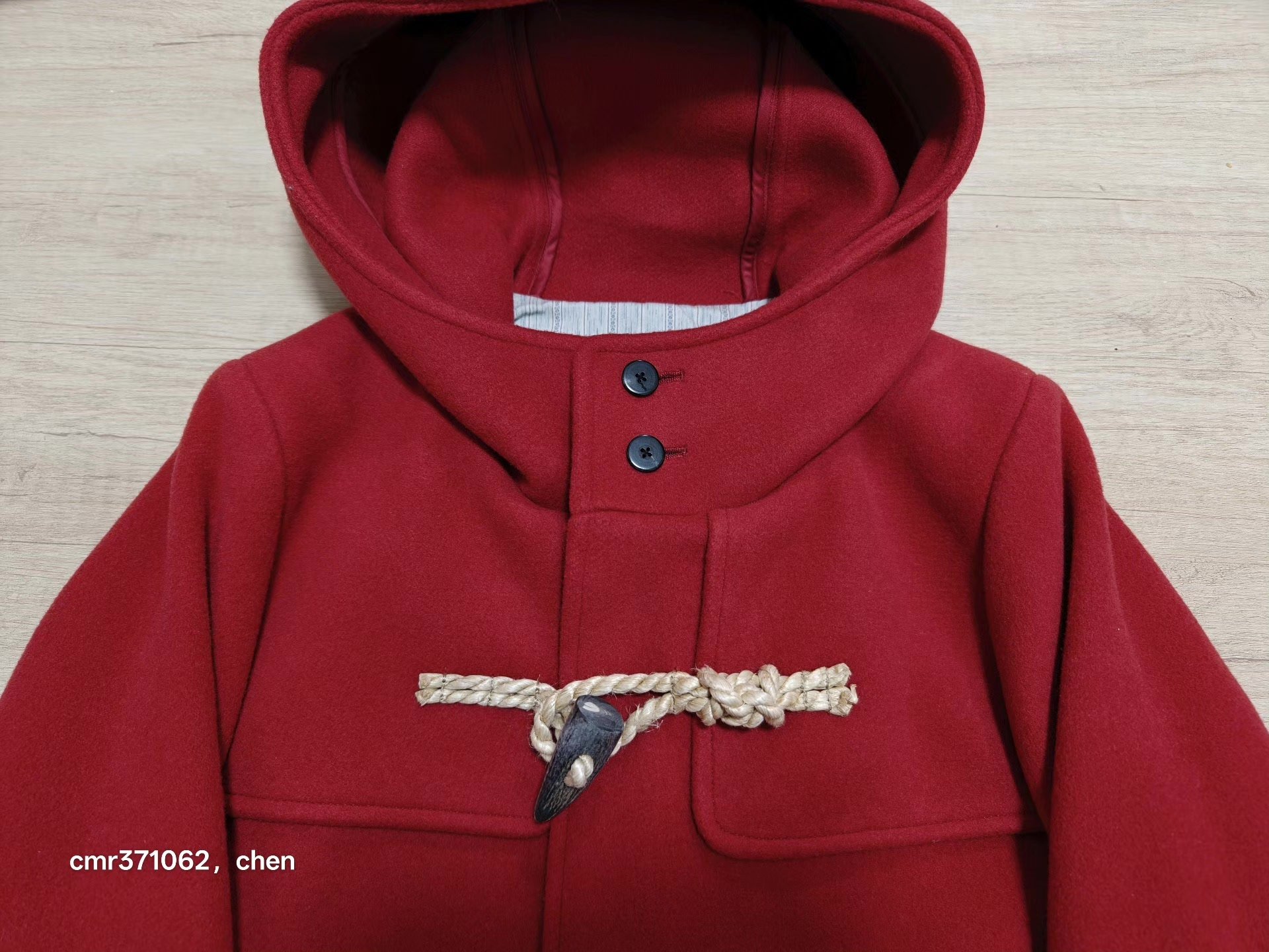visvim 16AW Commodore Melton Wool Coat — front