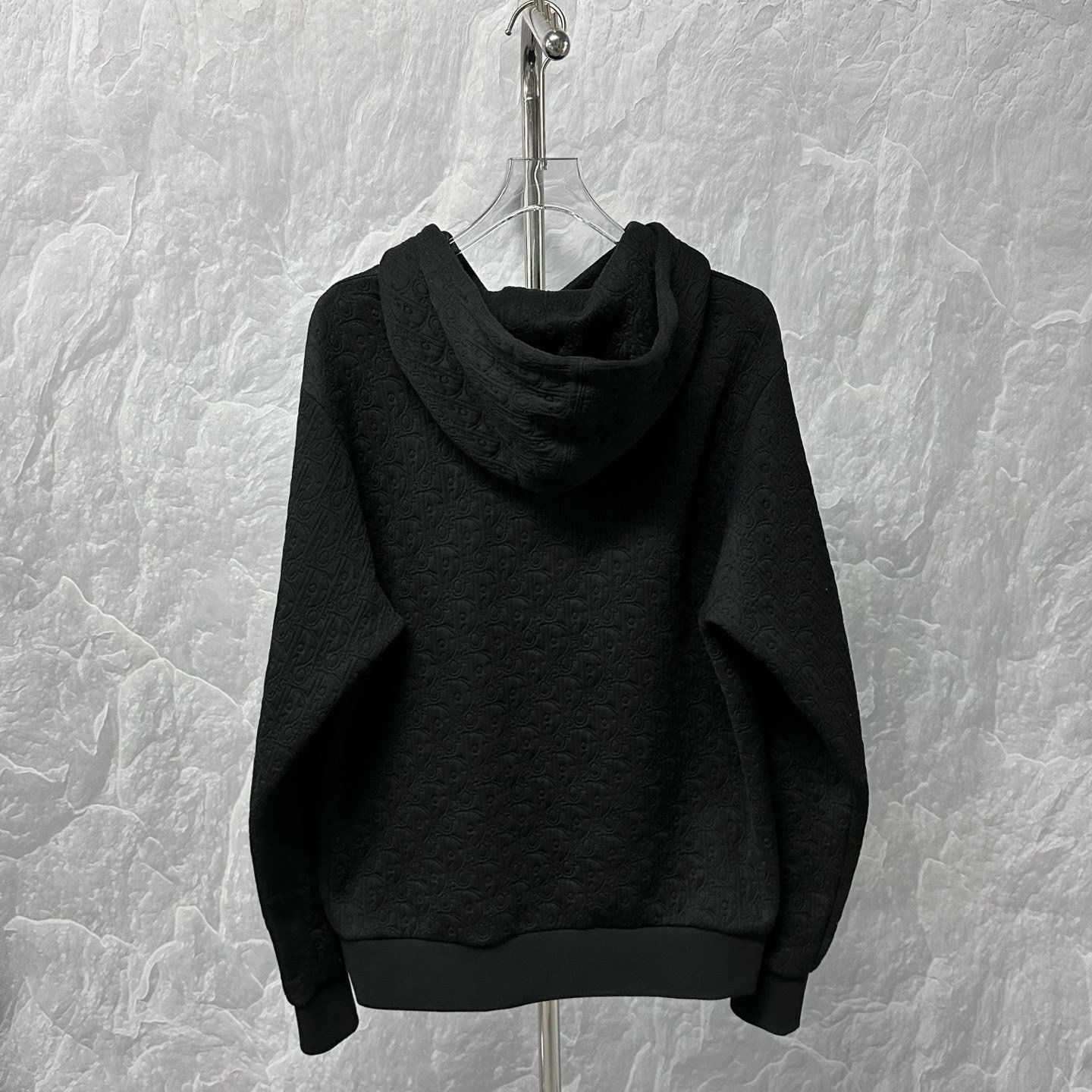 Dior SS25 Embossed All-Over Pattern Hoodie — back