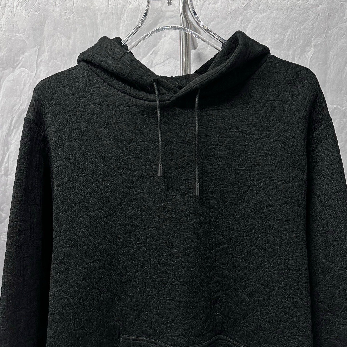 Dior SS25 Embossed All-Over Pattern Hoodie — front