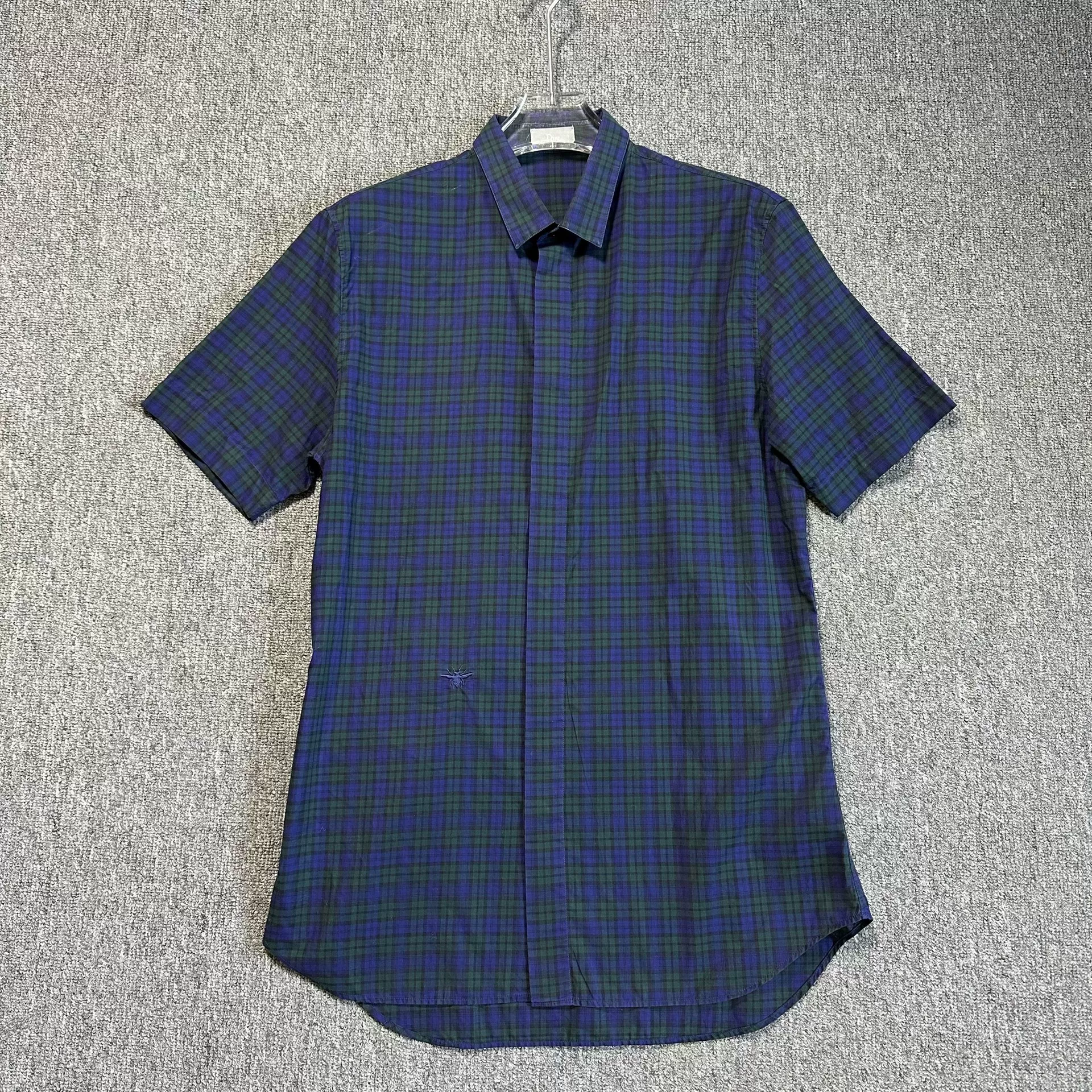 Dior Short-Sleeve Checkered Shirt