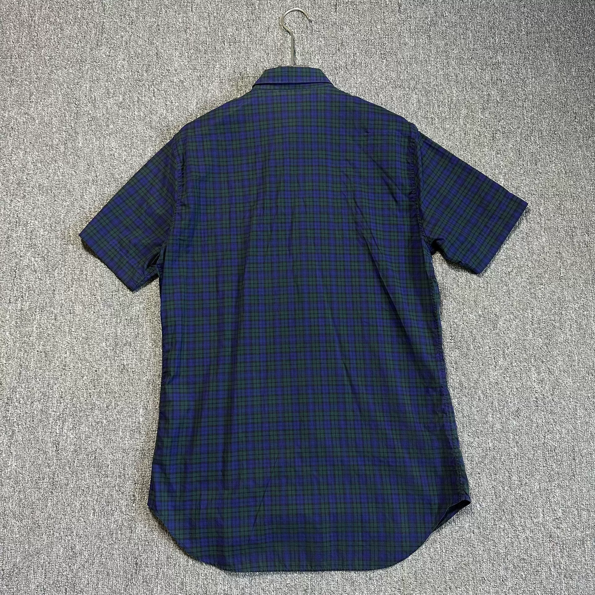 Dior Short-Sleeve Checkered Shirt — detail