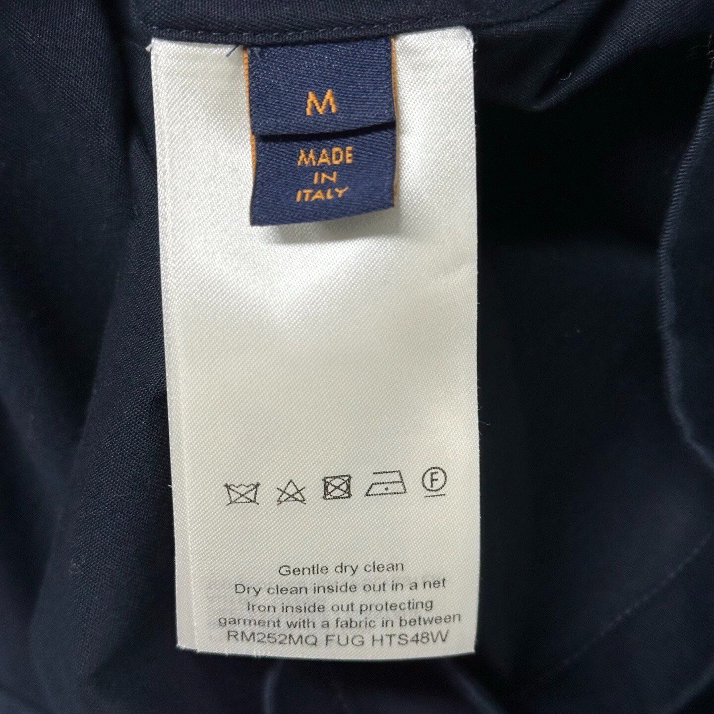 Louis Vuitton FW25 Embossed Pocket Short Sleeve Shirt — label